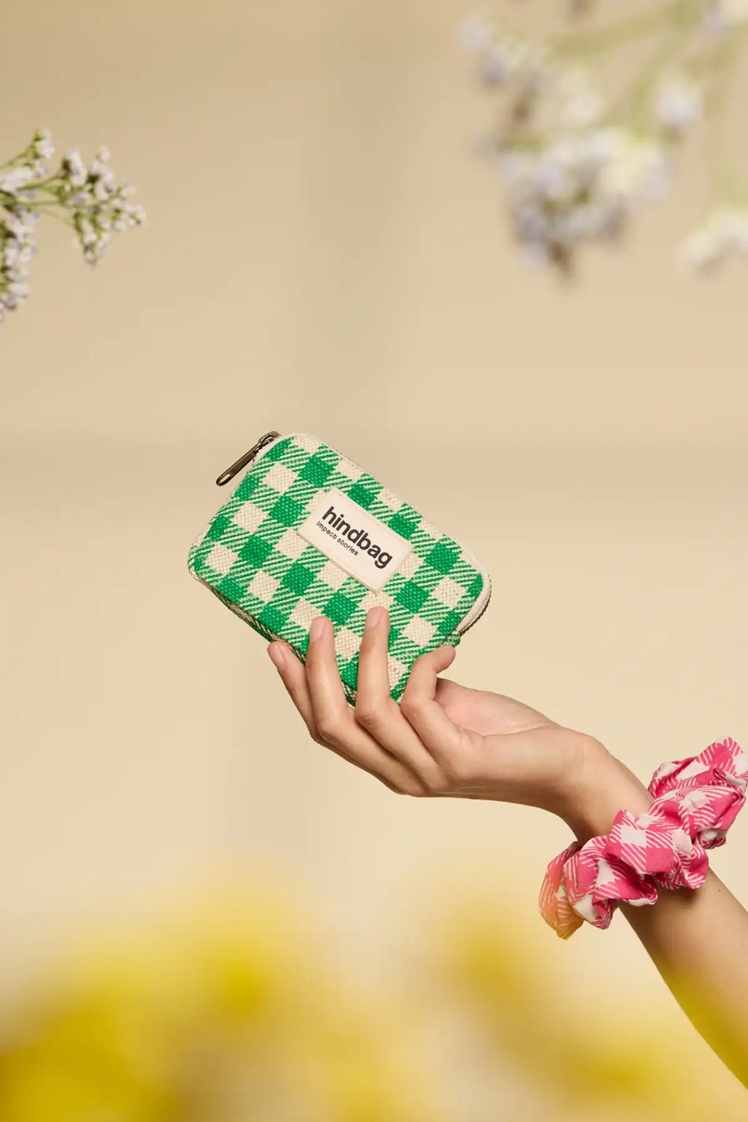 Cotton coin purse HINDBAG Green