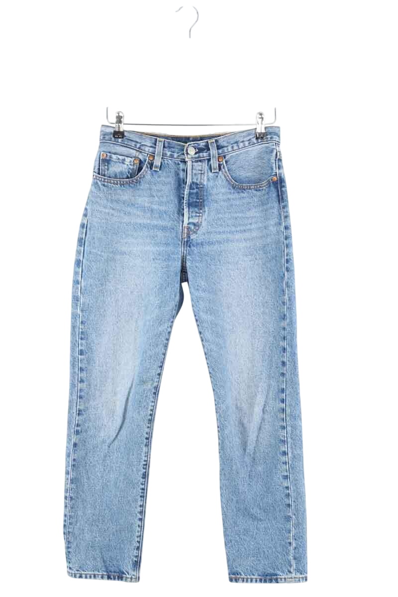 Cotton straight jeans LEVI'S - Seconde main Blue