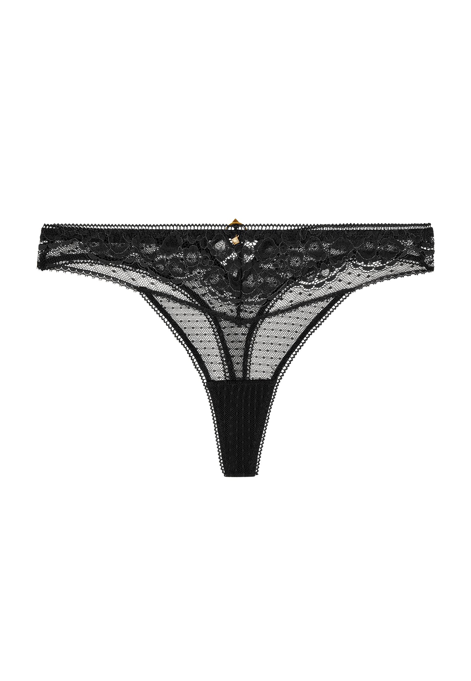Cotton tanga AUBADE Black