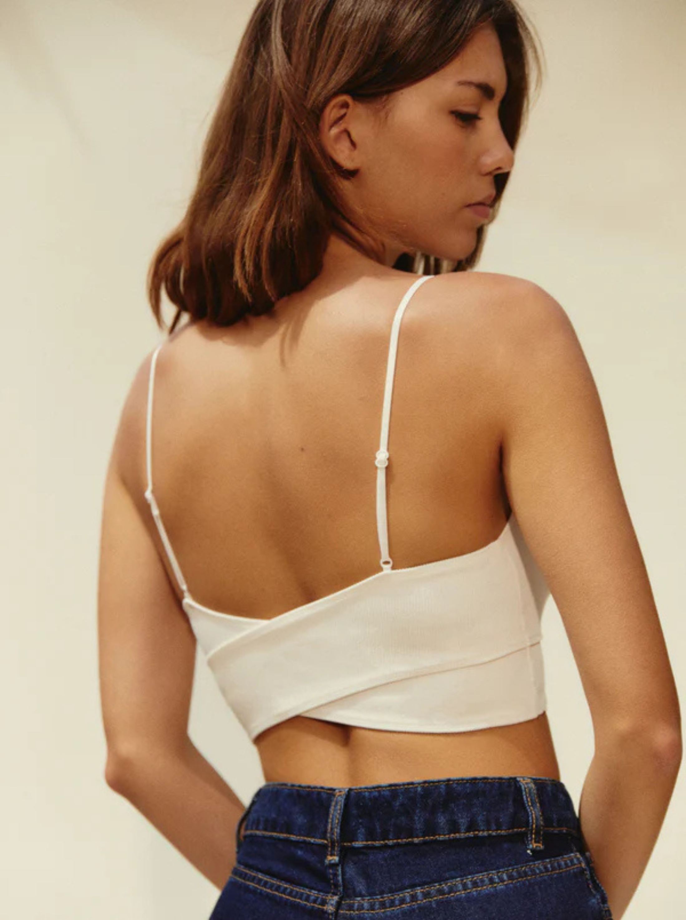 Brassière crossed white NOO Blanc