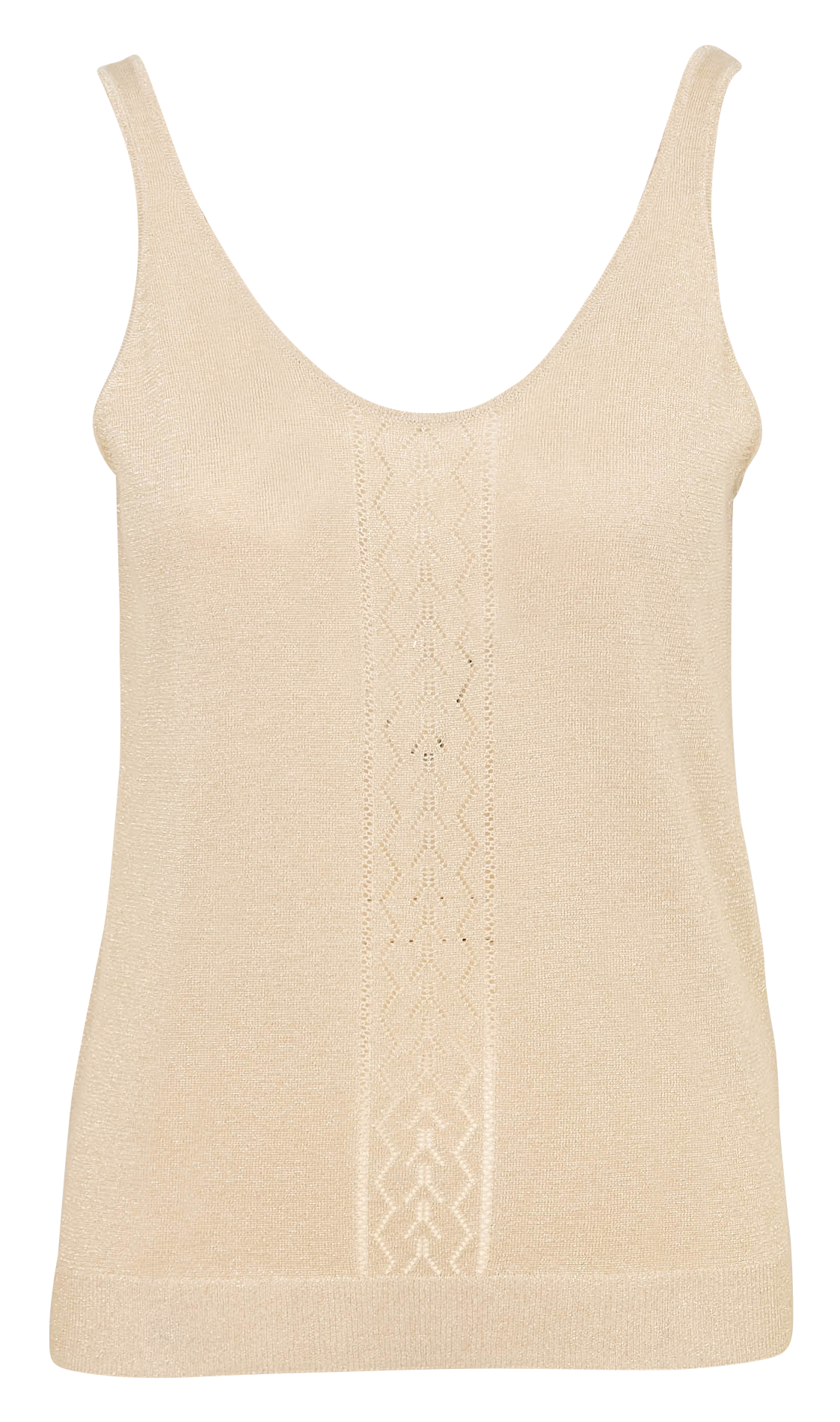 Fluid plain sequined tank top SUD EXPRESS Golden