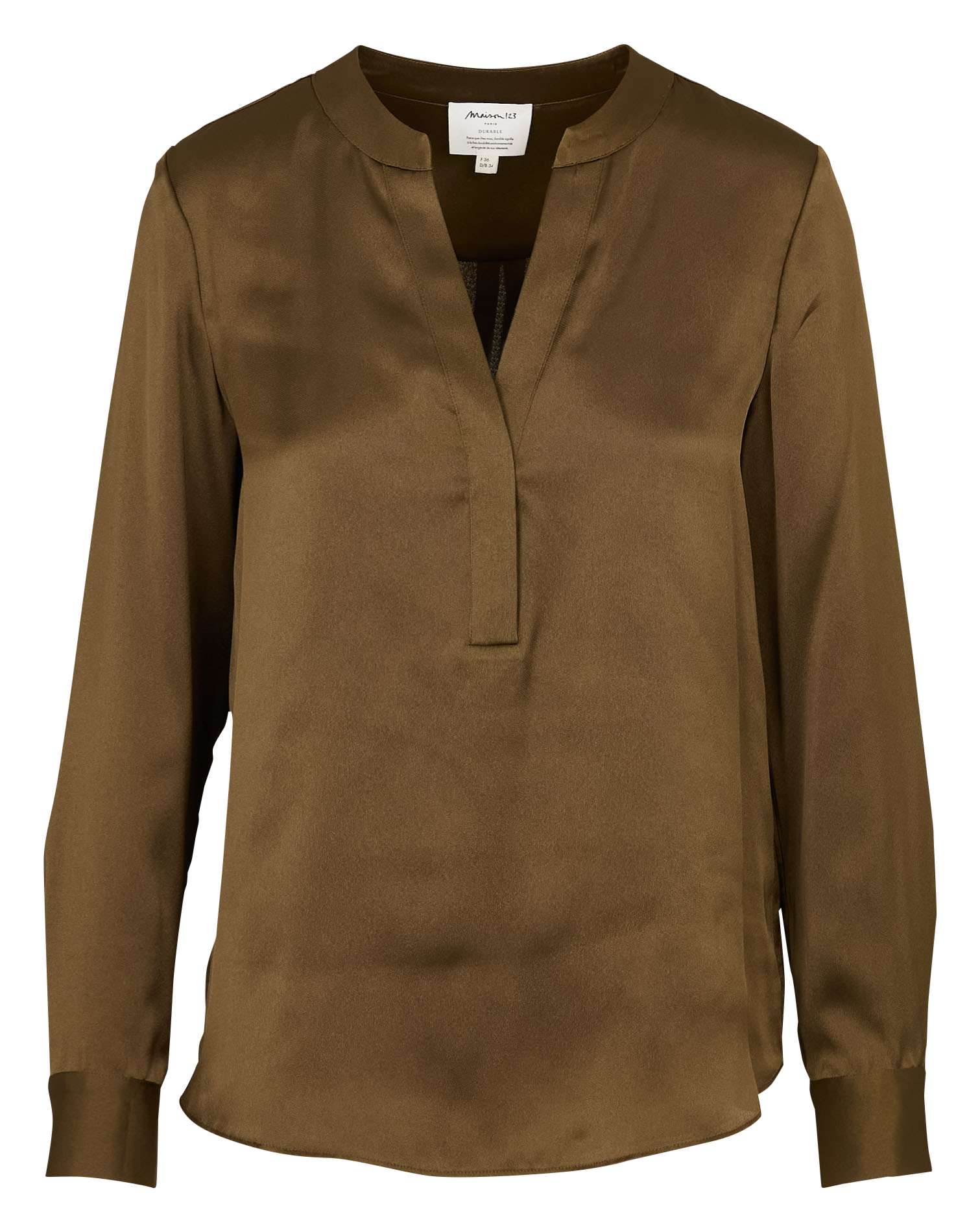 Tunisian collar blouse MAISON 123 Khaki