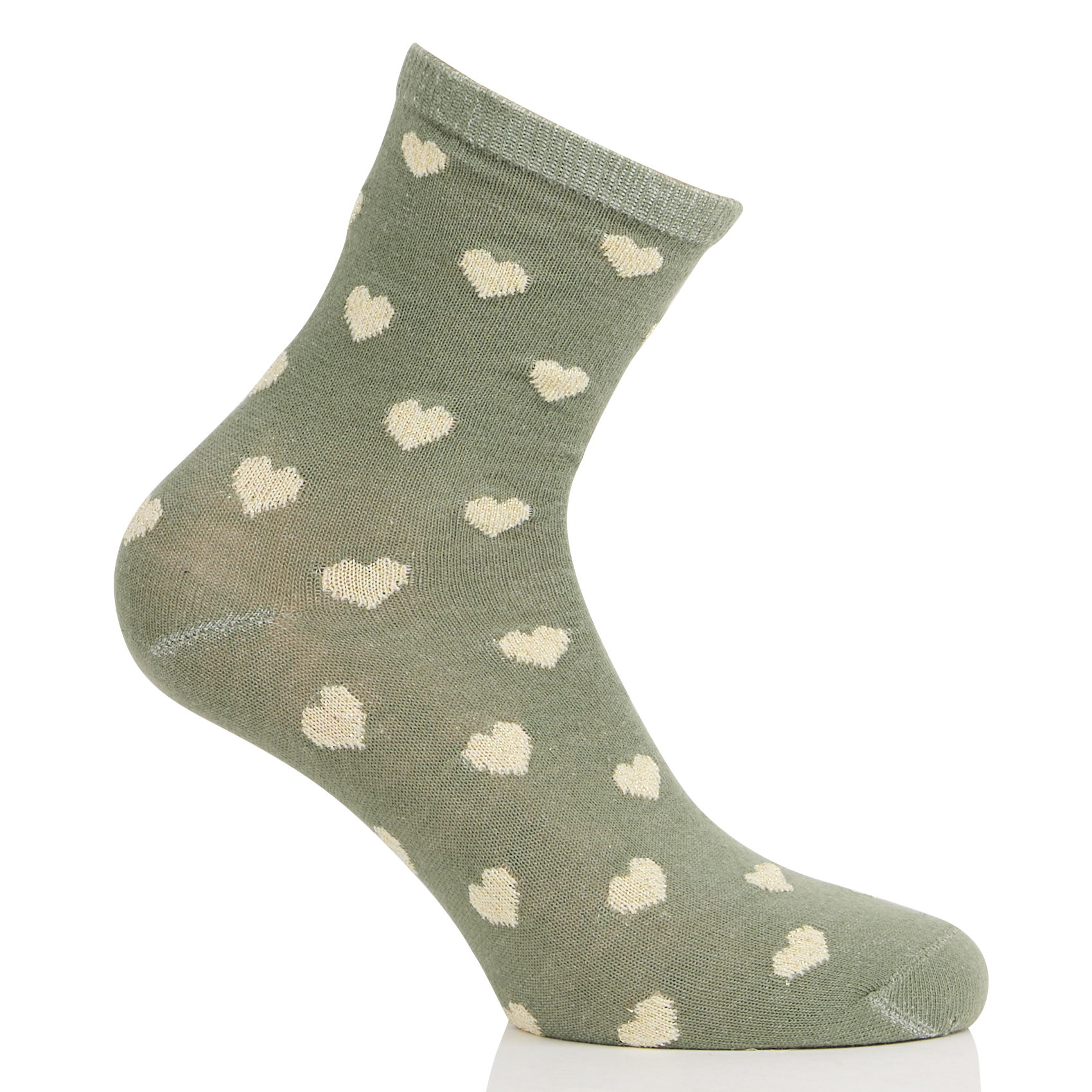 Heart pattern socks PIECES Green