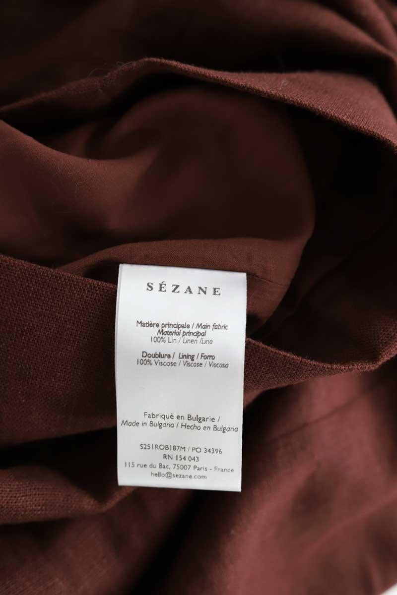 Linen dress SEZANE - Seconde main Brown