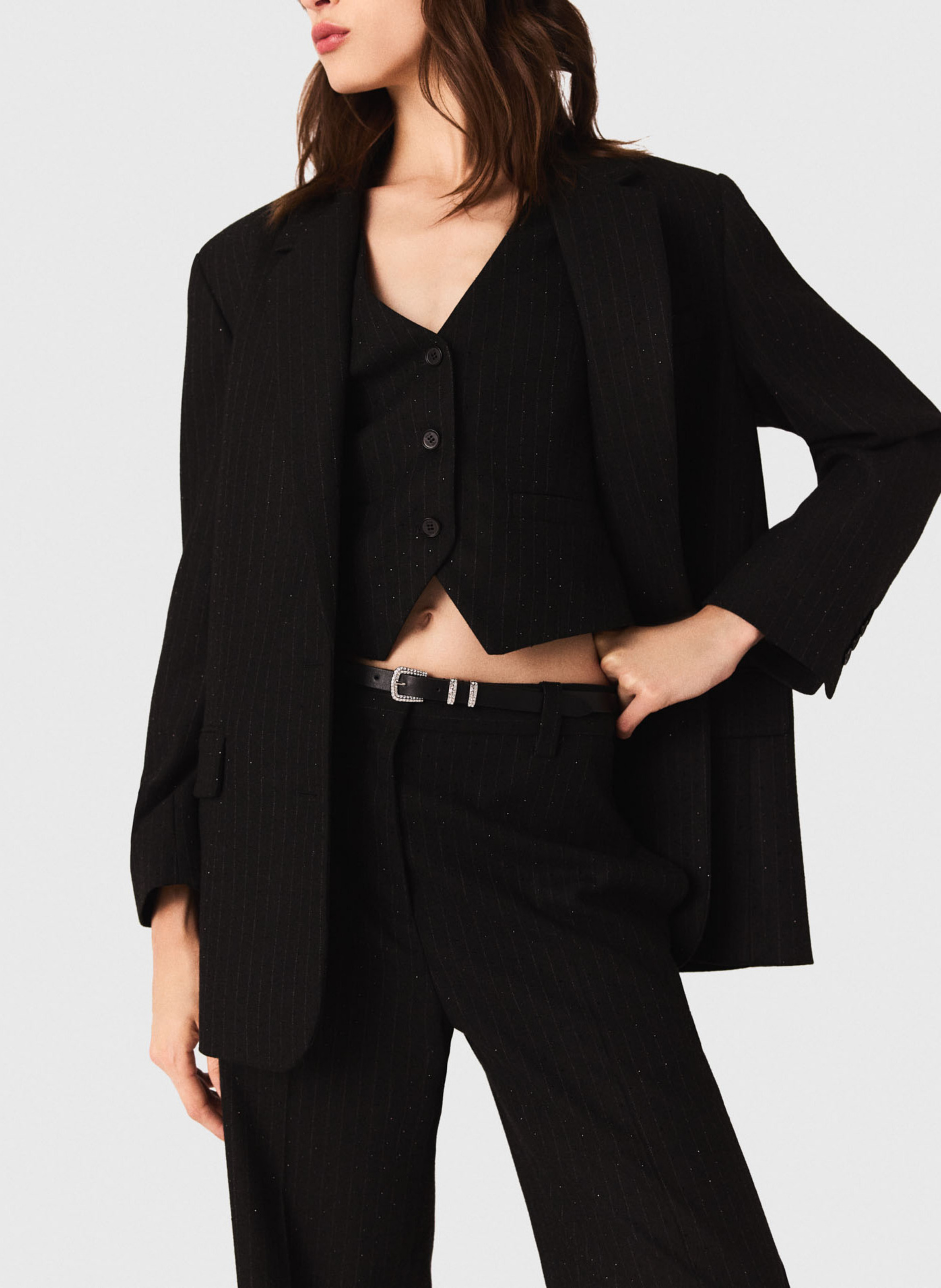 Veste de tailleur  MAJE Noir