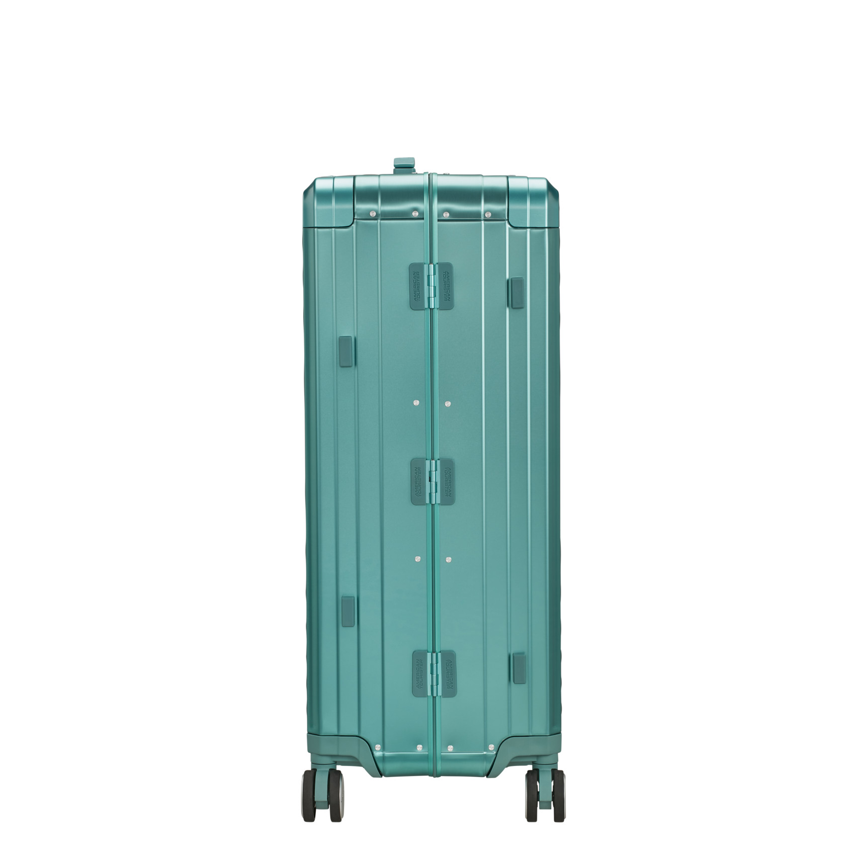 Aluminum suitcase with 4 wheels size L AMERICAN TOURISTER Blue