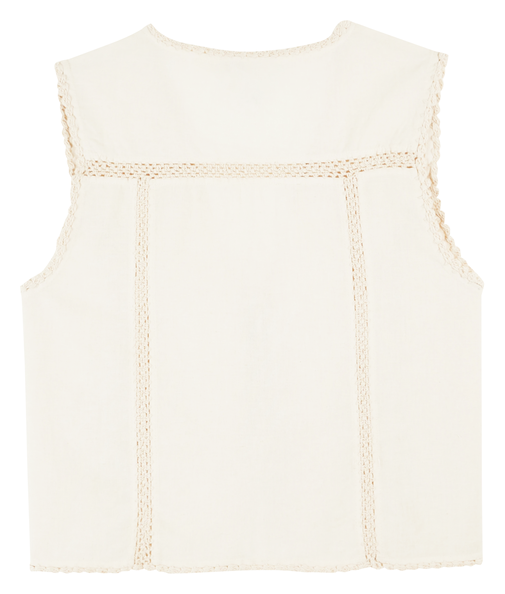 Straight cotton-blend V-neck cardigan EMILE ET IDA Beige