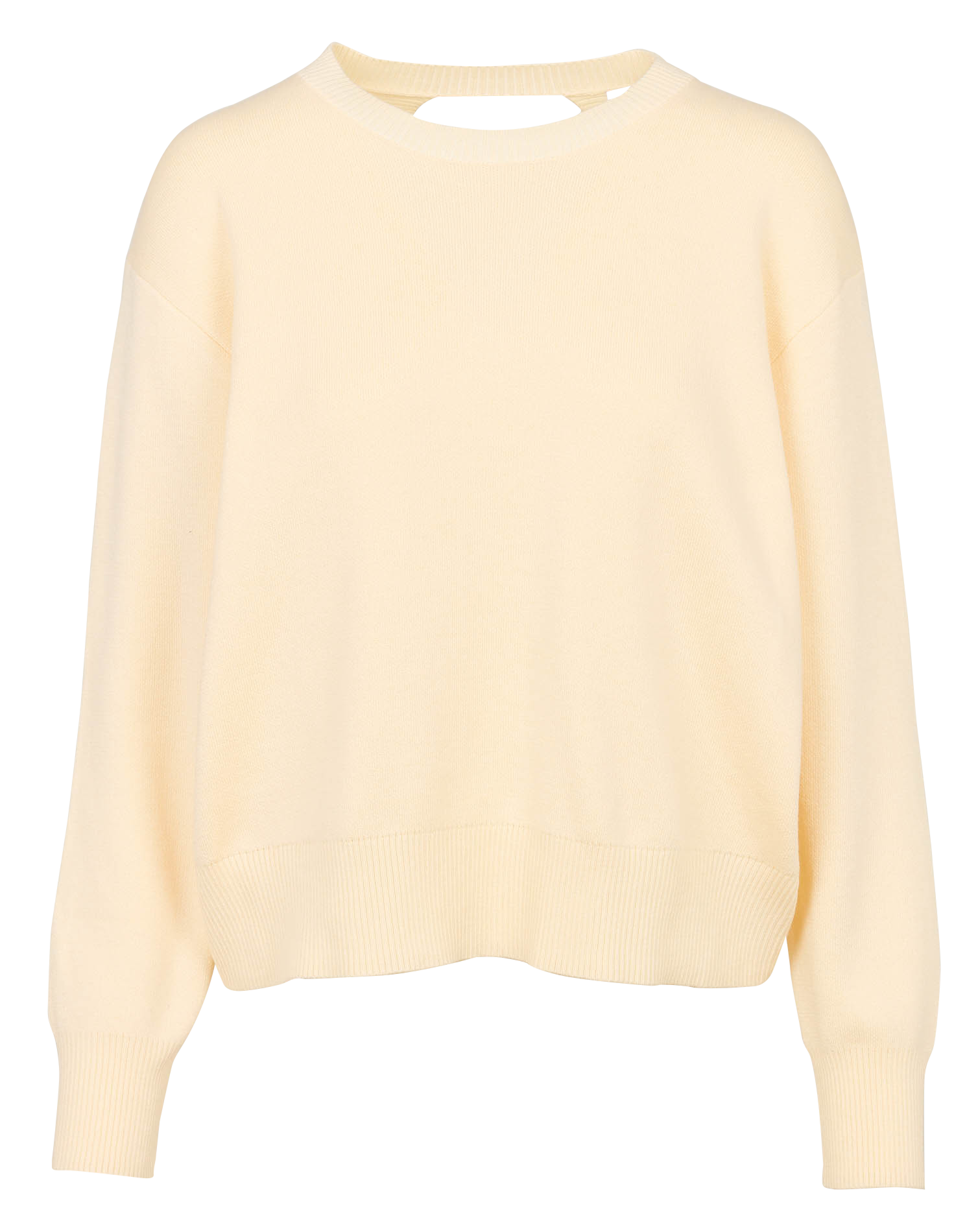 Pull ample à découpes dos uni SUNCOO Blanc