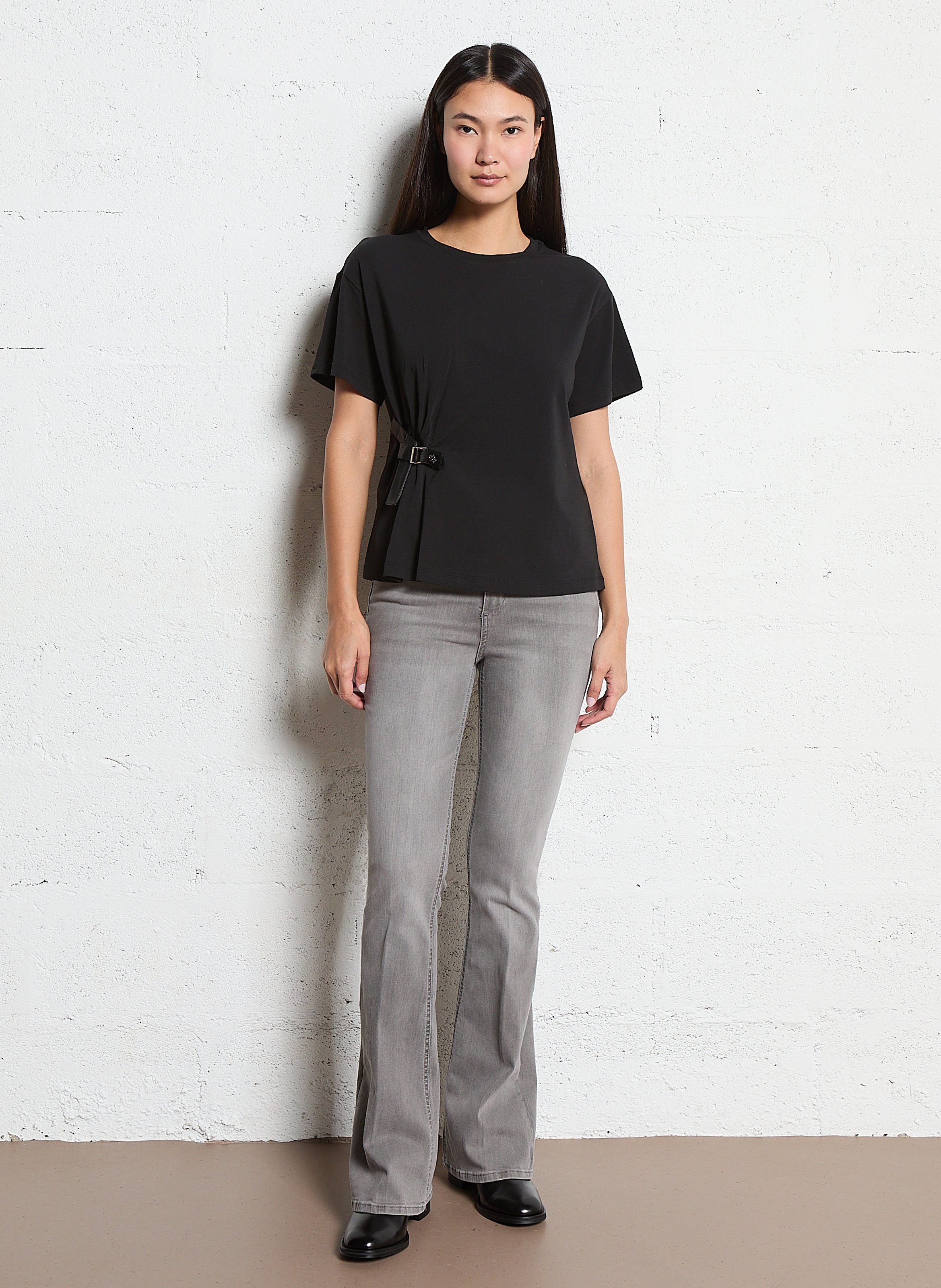 Jacksonville - T-Shirt mit Rundhalsausschnitt aus Baumwoll-Mix LIU JO Schwarz