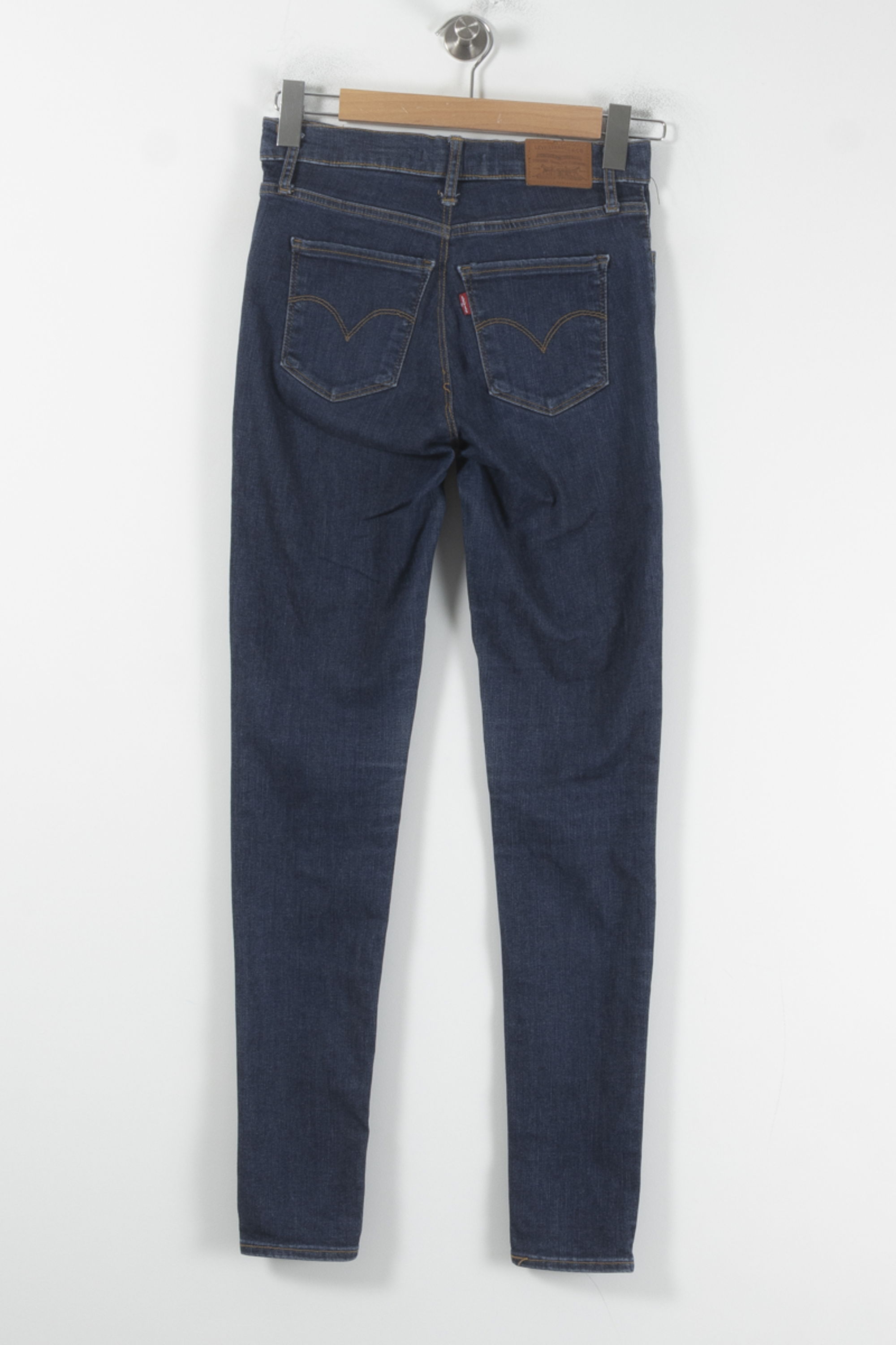 Cropped slim jeans with studs LEVI'S - Seconde main Blue