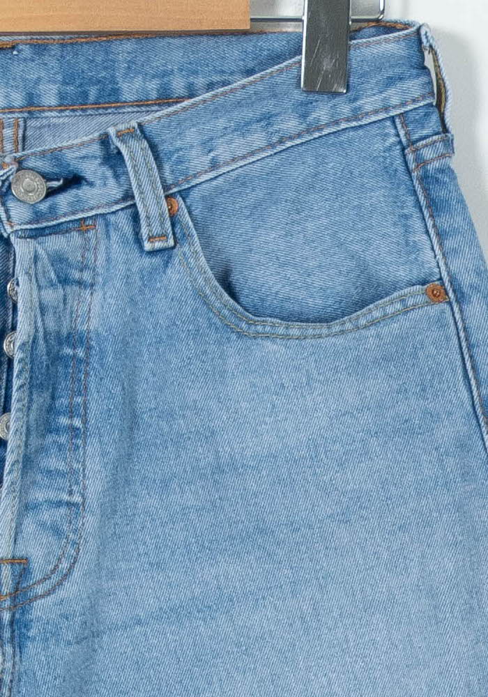 Cropped slim jeans with studs LEVI'S - Seconde main Blue