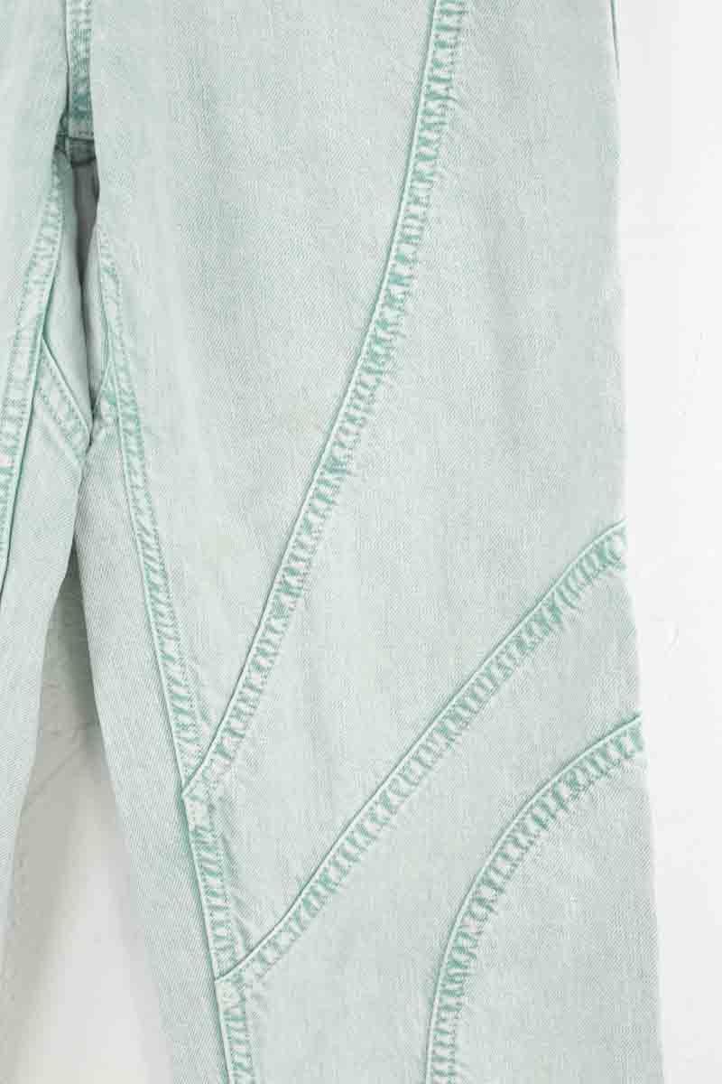 Cropped slim jeans with studs IRO - Seconde Main Blue