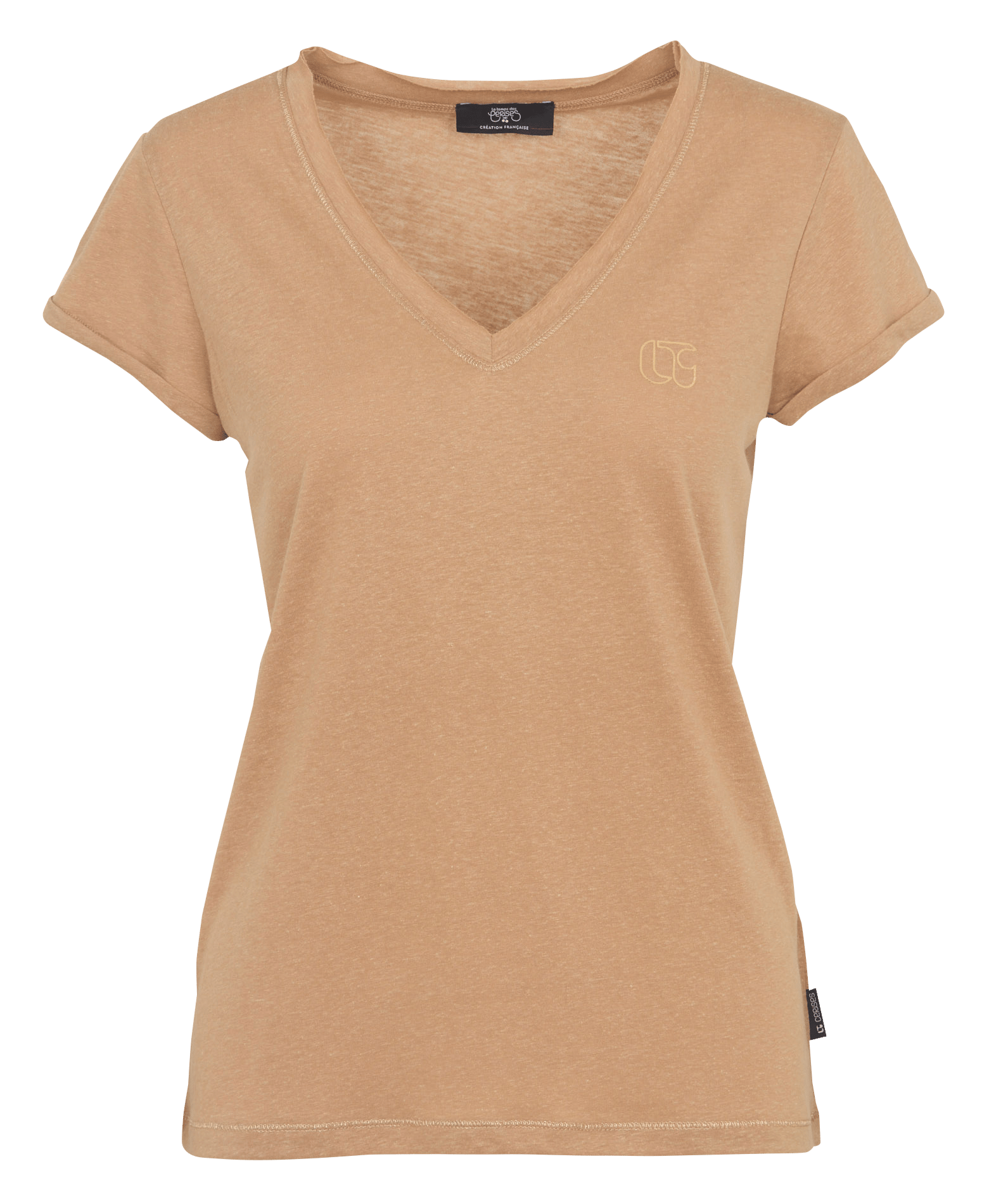 Tee-shirt ajusté col V LE TEMPS DES CERISES