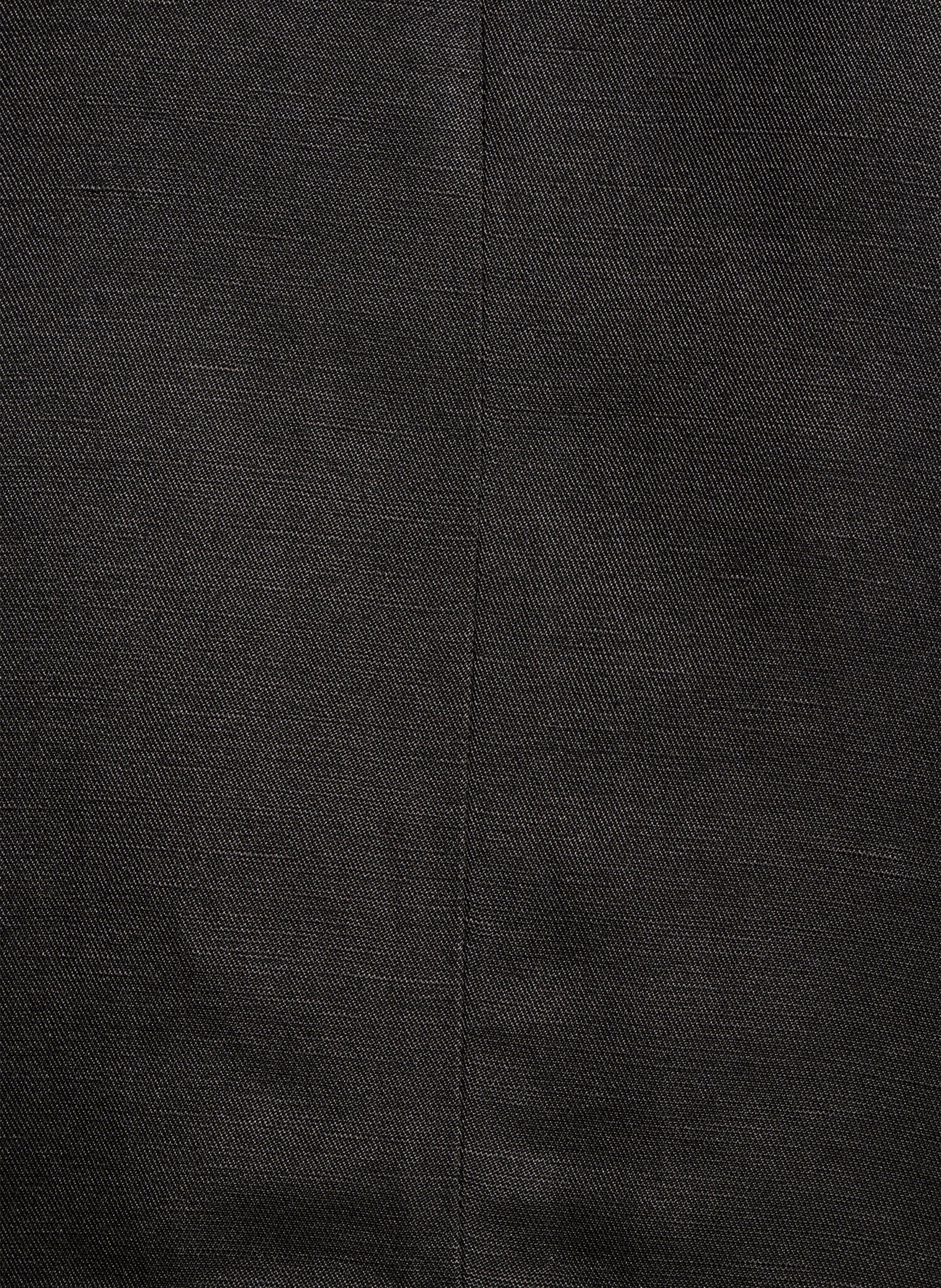 Veste de tailleur courte en lin mélangé LA FEE MARABOUTEE Noir