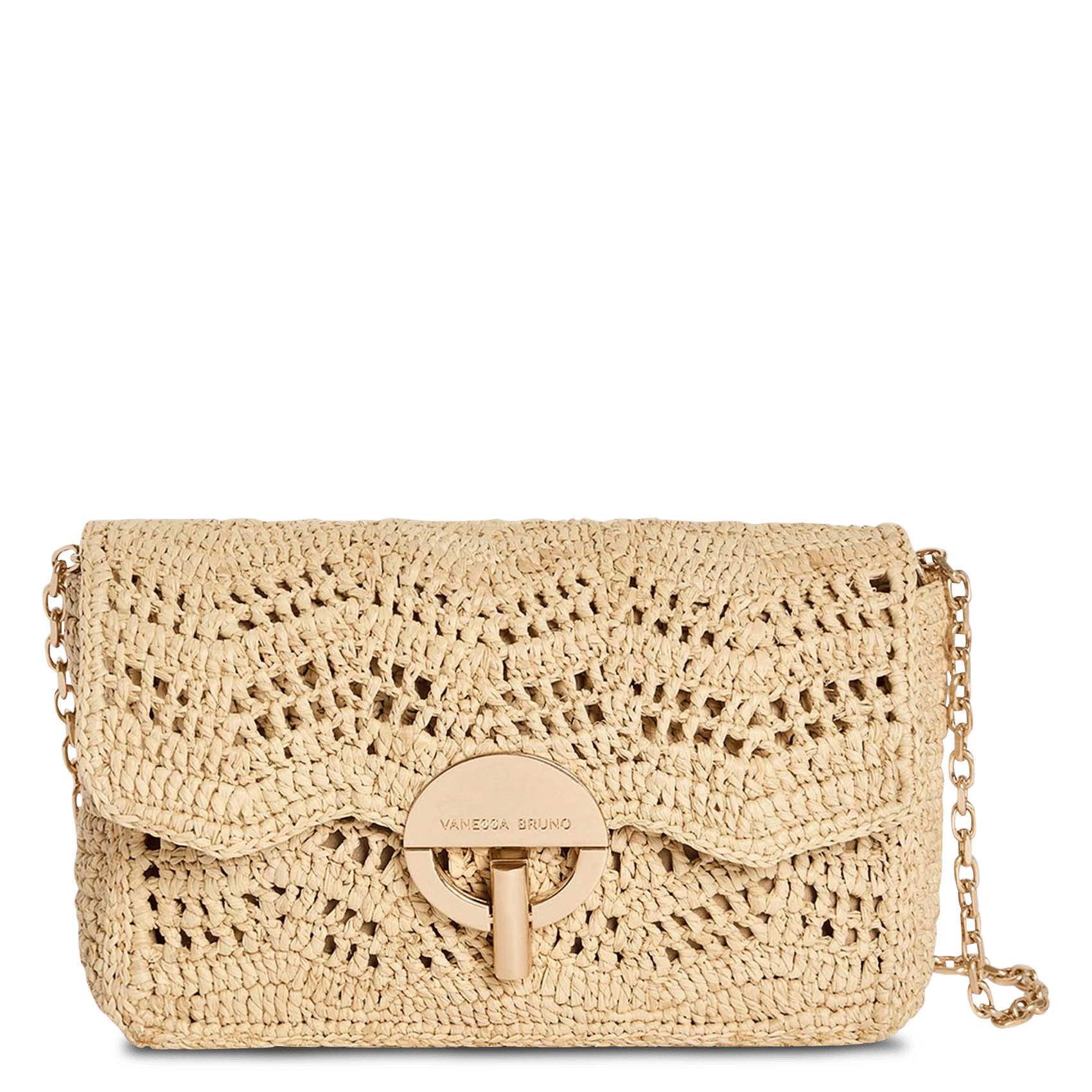 Sac porté épaule en raphia  VANESSA BRUNO Beige