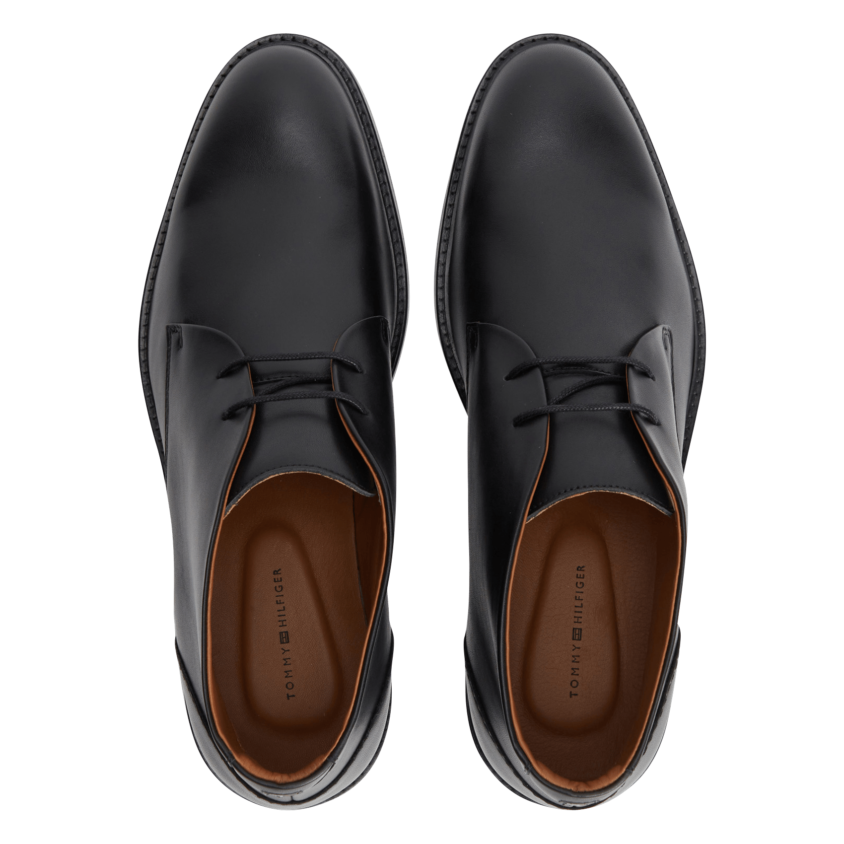 Leather Derby shoes TOMMY HILFIGER Black