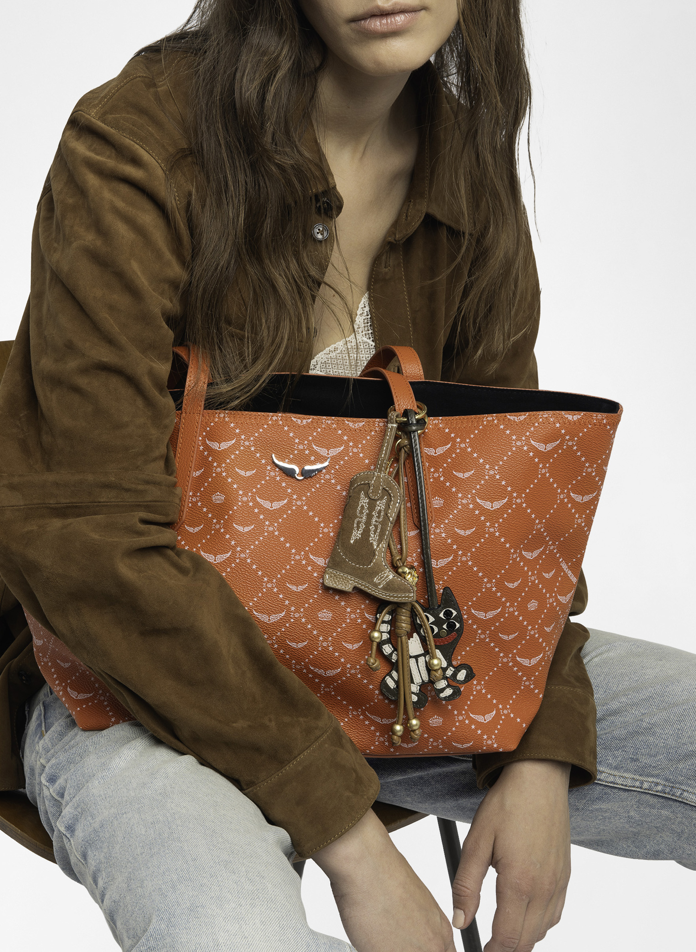 Tote bag ZADIG&VOLTAIRE Orange