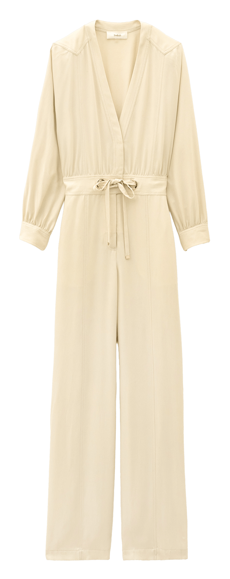 Taillierte Jumpsuit mit V-Ausschnitt und geradem Bein BA&SH