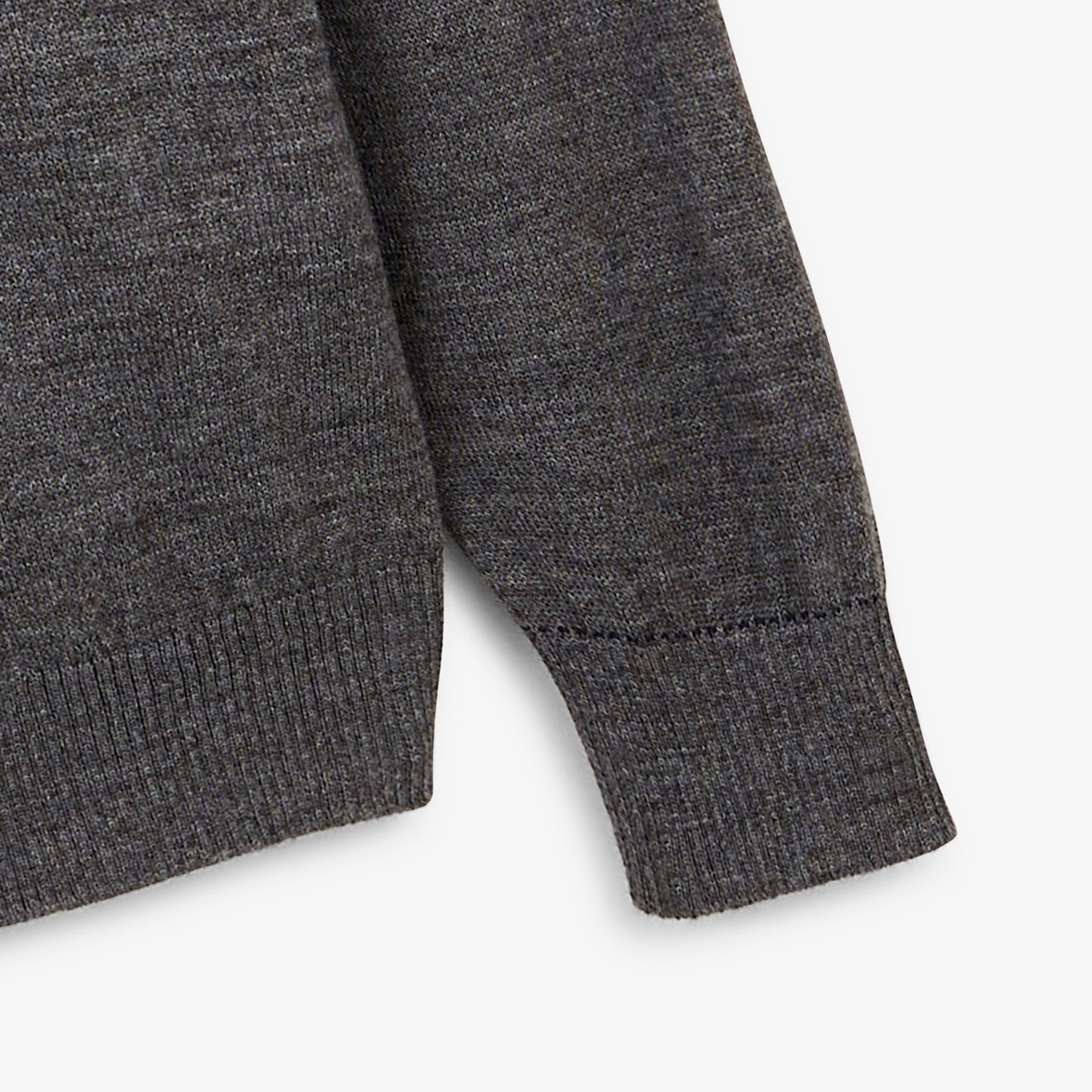 MAO Essential Light Grey Marl Crew-Neck Sweater SERGE BLANCO Grey