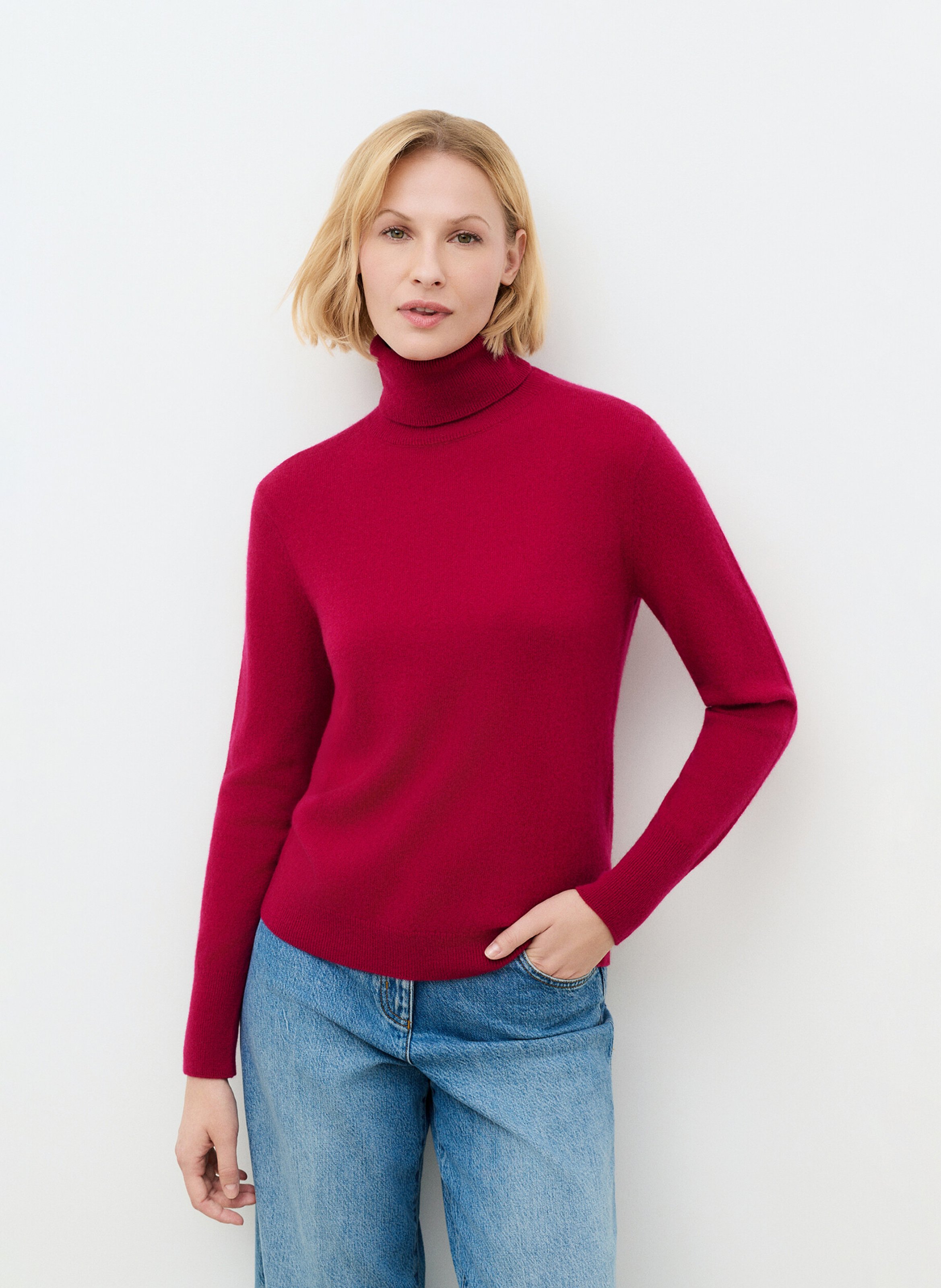 Pull col roulé en cachemire CAROLL