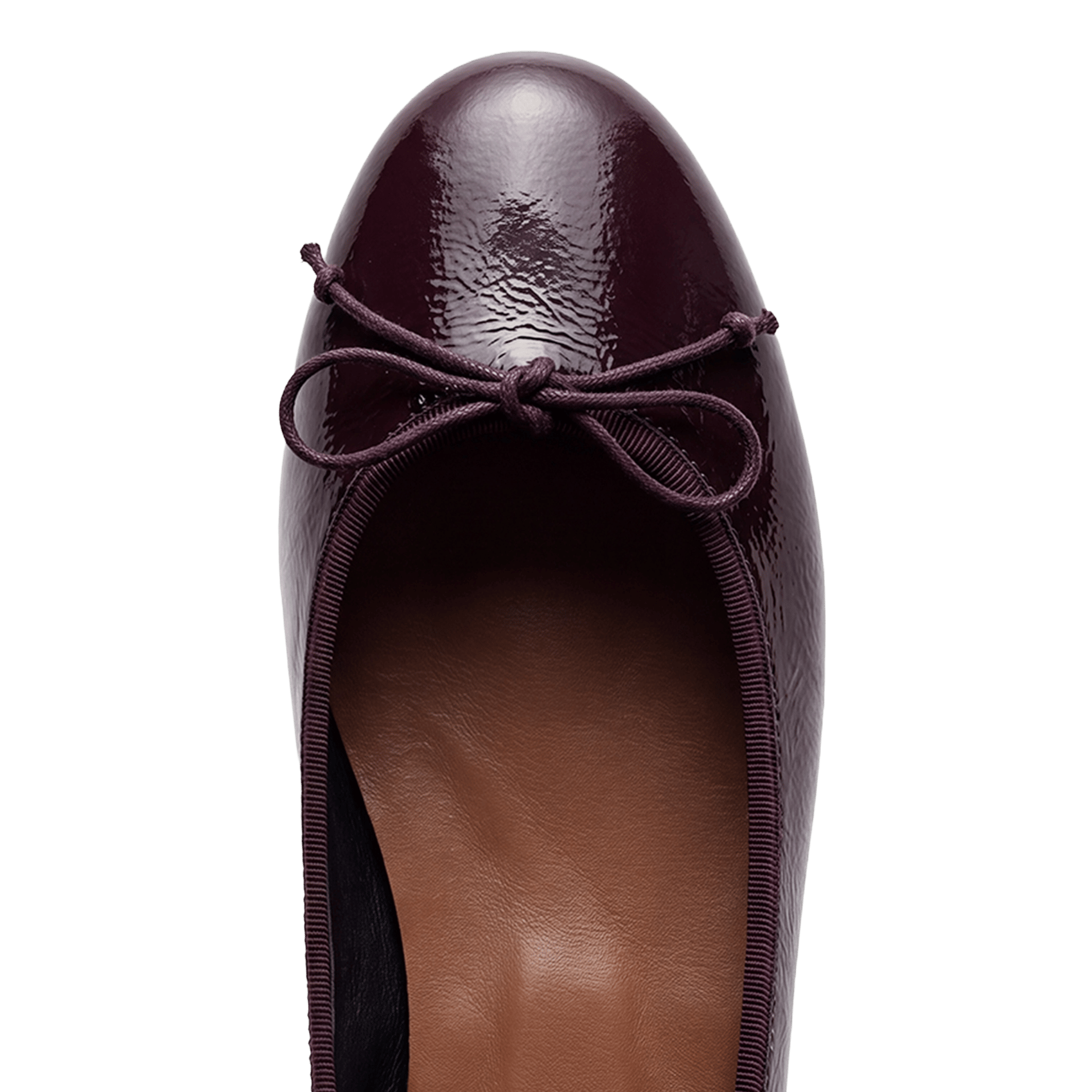 Flat patent leather ballet flats JONAK Red