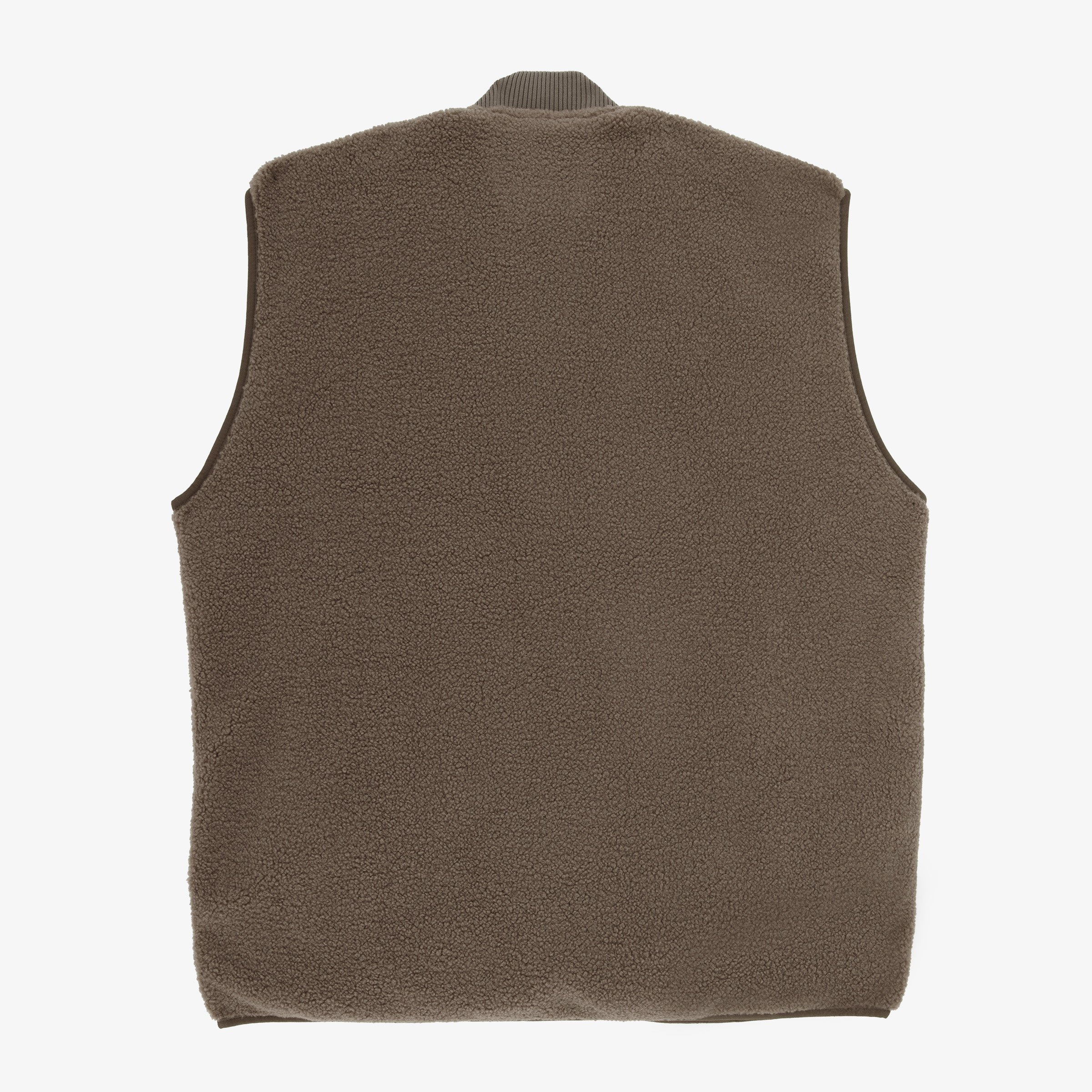 Sleeveless sherpa fleece vest SERGE BLANCO Brown