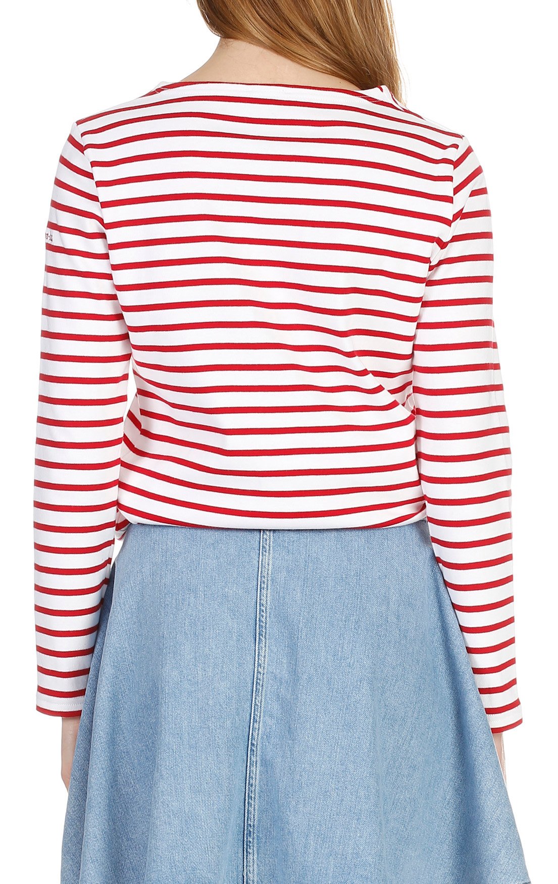 Round-neck cotton sailor top ARMOR LUX White