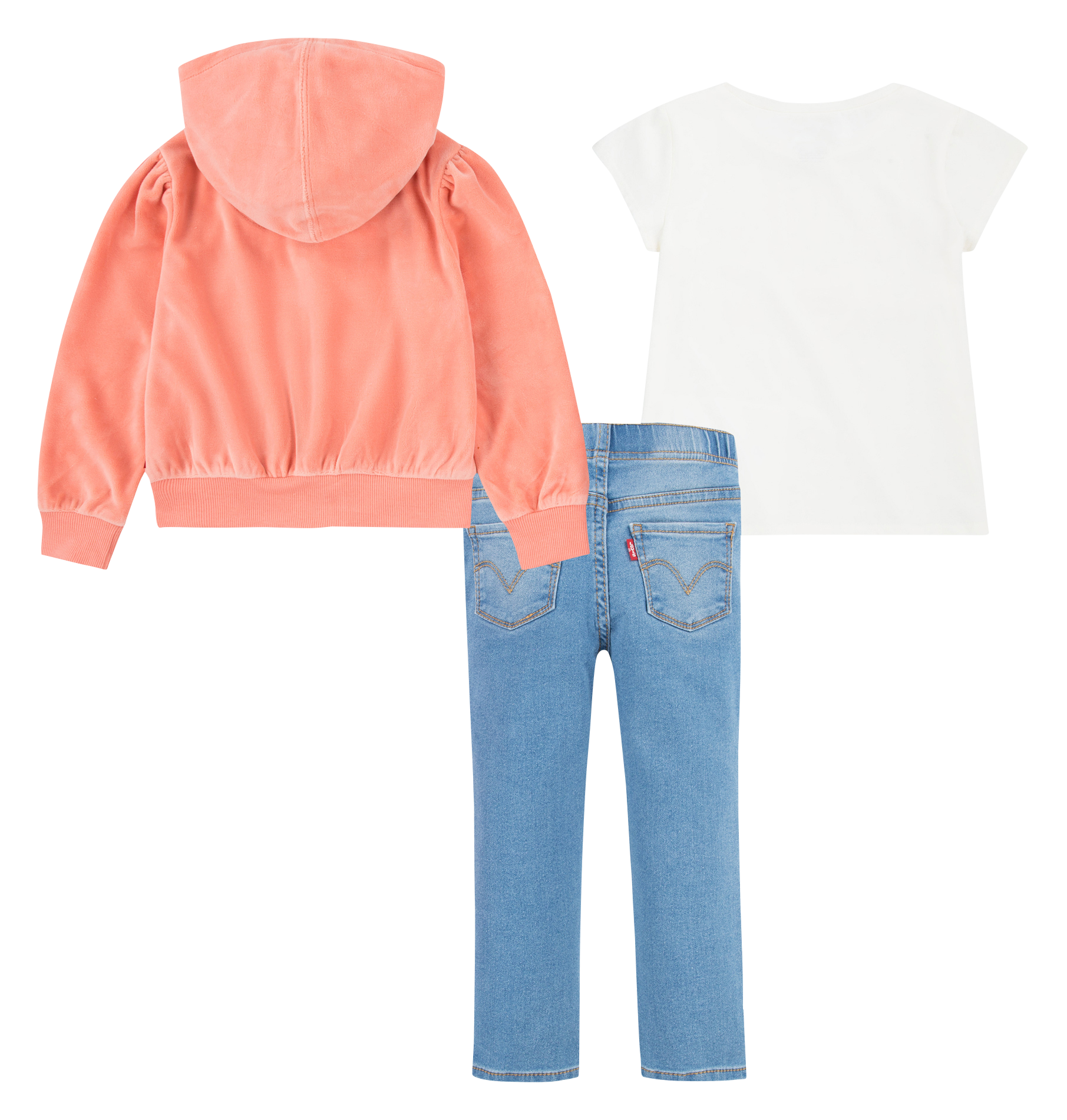 Jeans and sweater set Orange