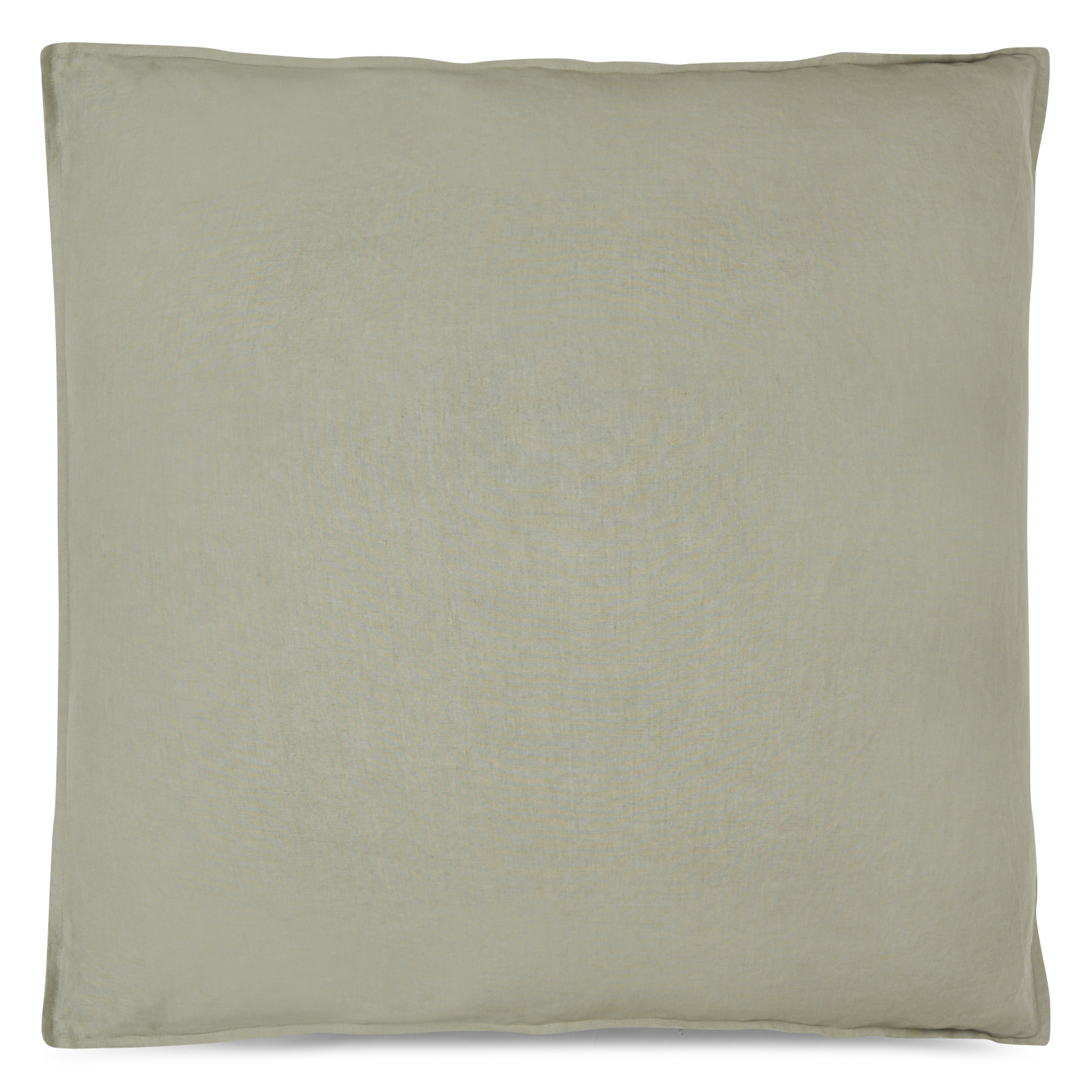 Kussensloop van stonewashed linnen  Kaki