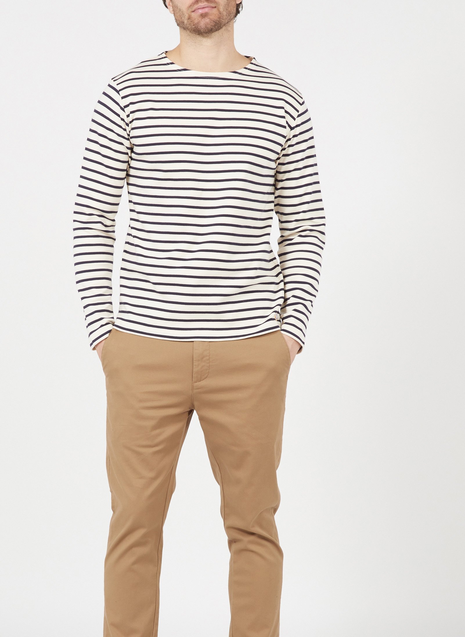 Marinière regular-fit en coton ARMOR LUX Beige