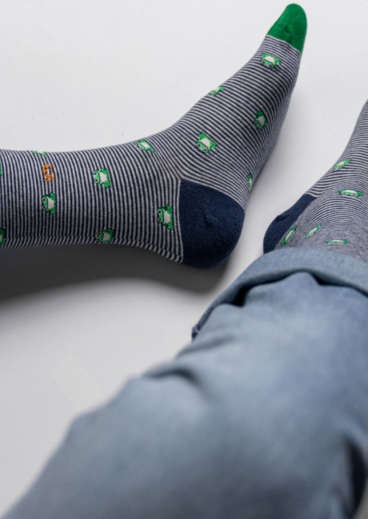 Combed Cotton Animal Socks BILLYBELT Blue