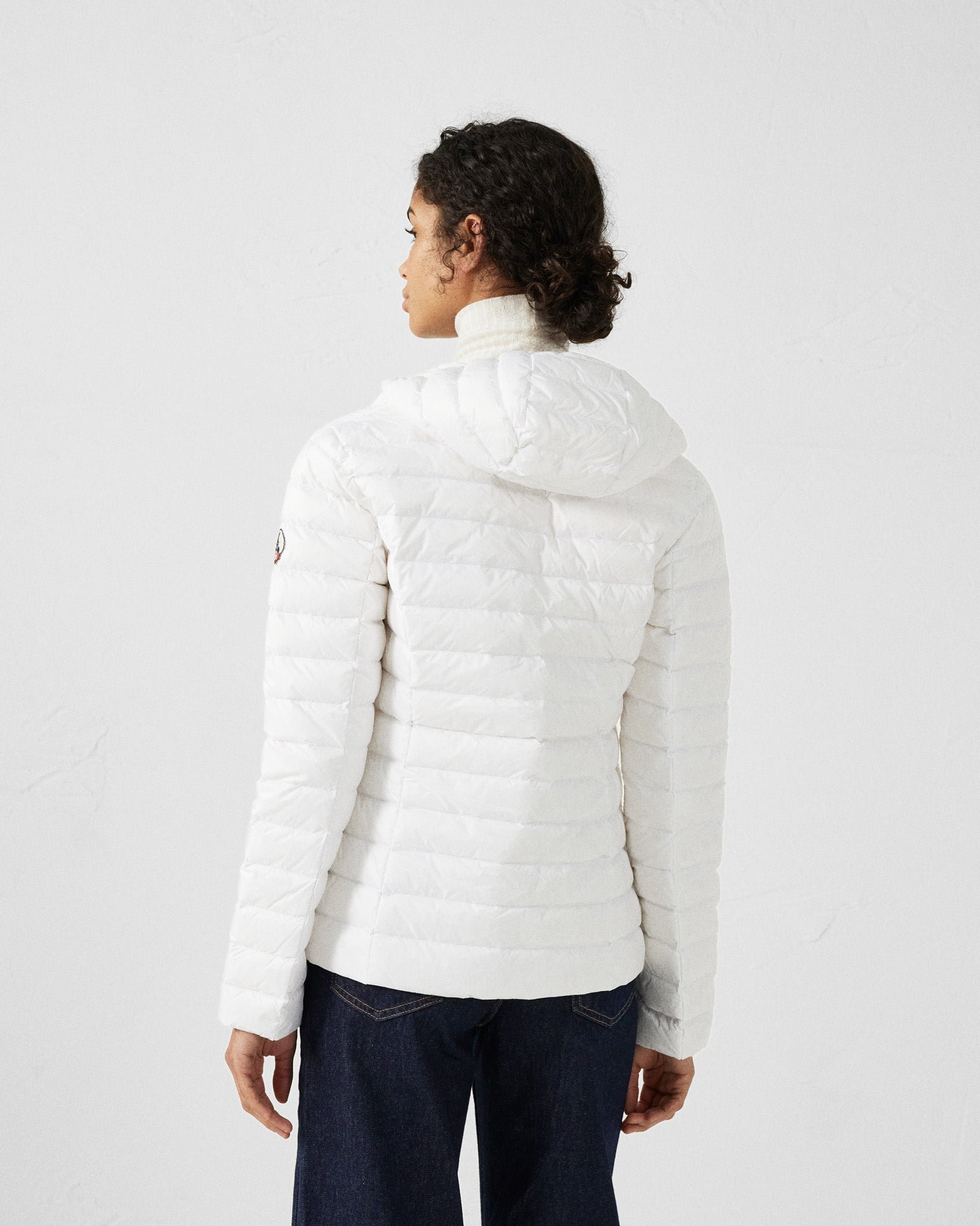 Lightweight hooded puffer jacket Cloe JOTT White