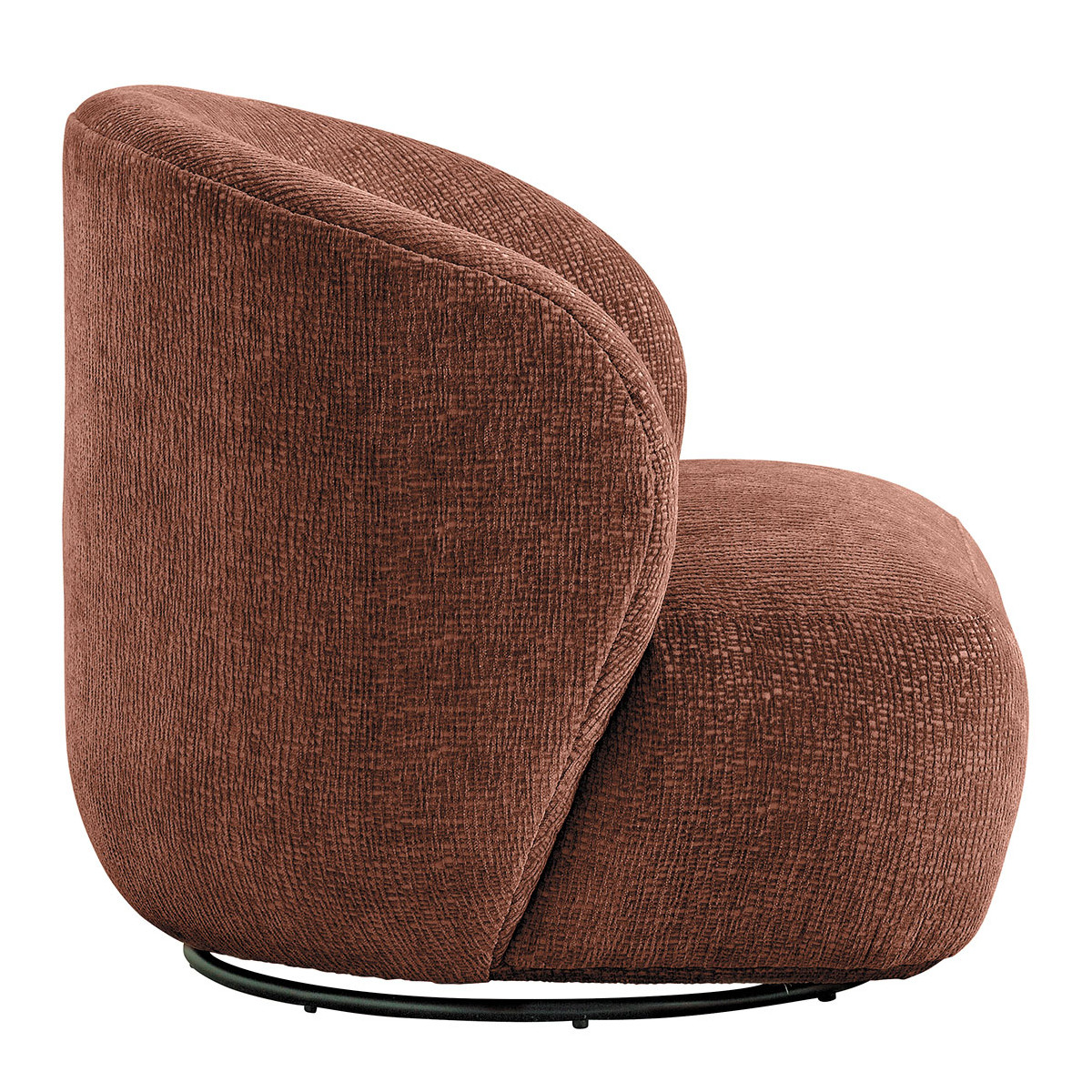 Fauteuil en tissu jacquard de velours BLANC D'IVOIRE Rose