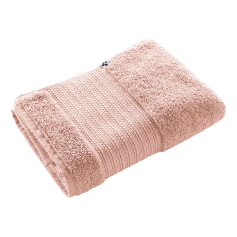 100% combed cotton bath towel L'EFFET PAPILLON Pink