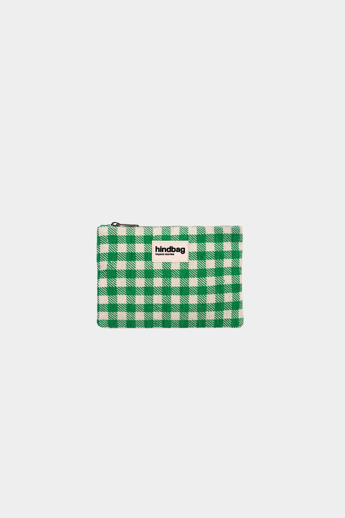 Cotton clutch bag HINDBAG Green