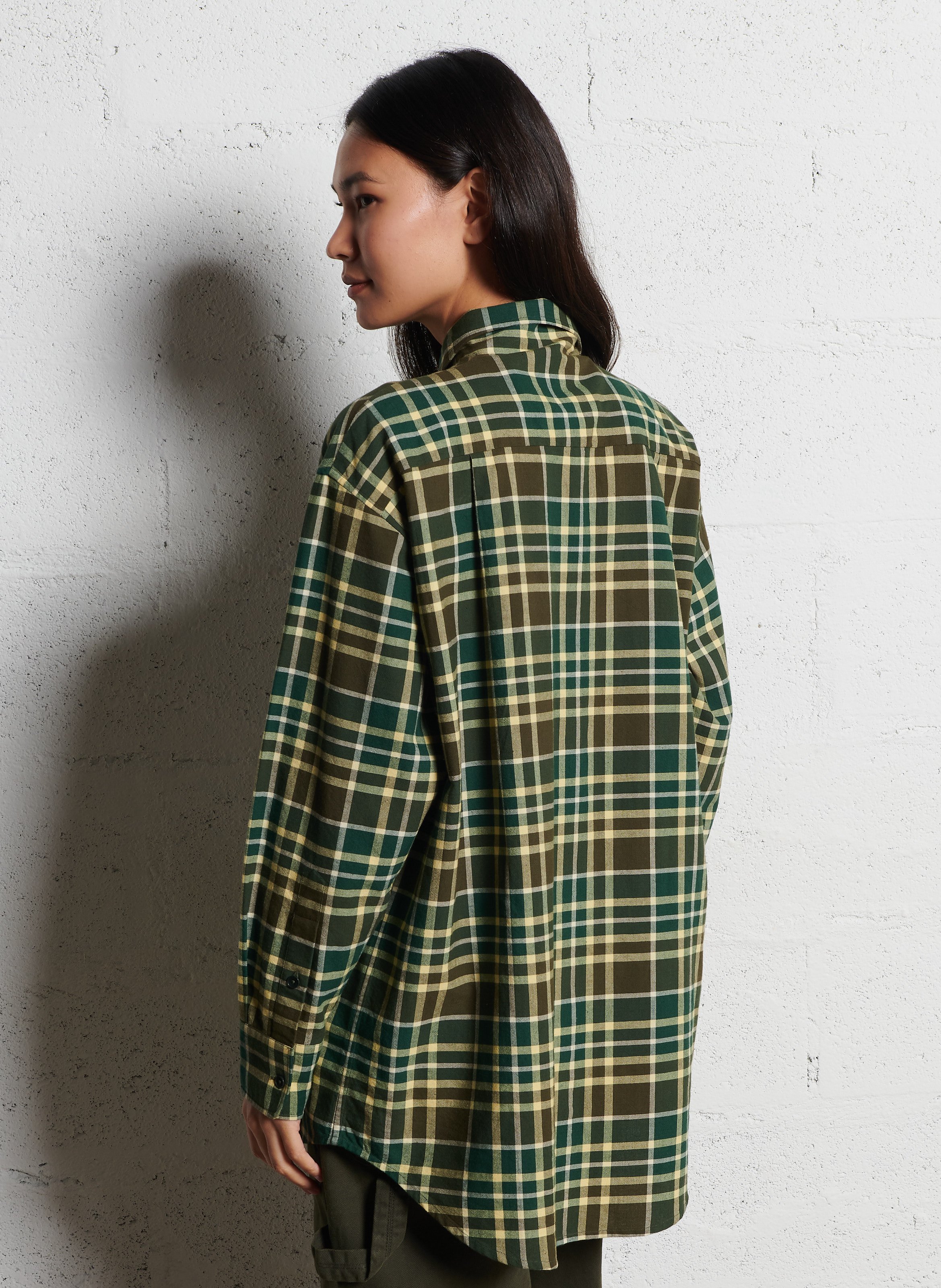 Chemise oversize en coton LAURENCE BRAS Vert