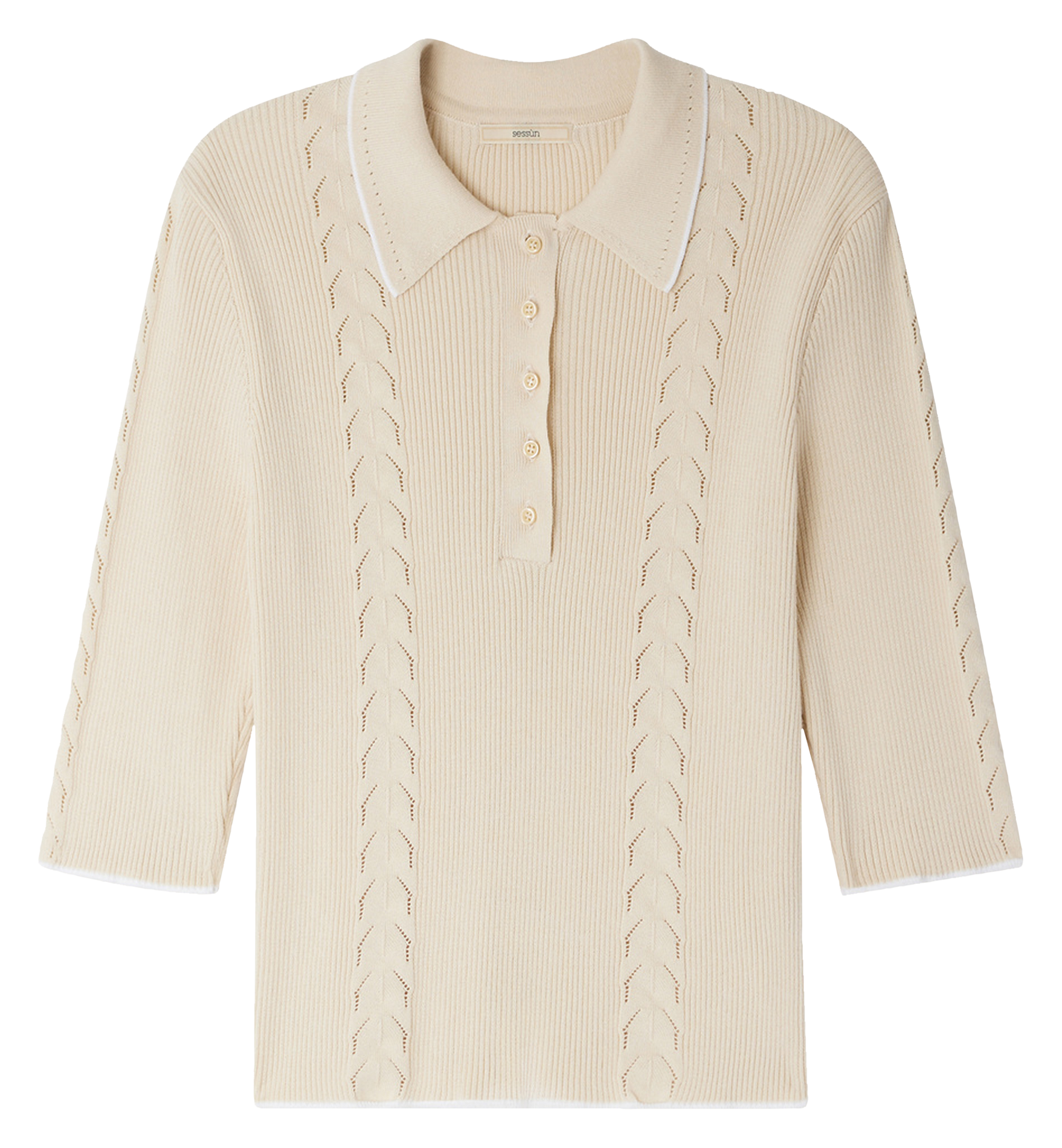 Polo shirt in katoen SESSUN Beige
