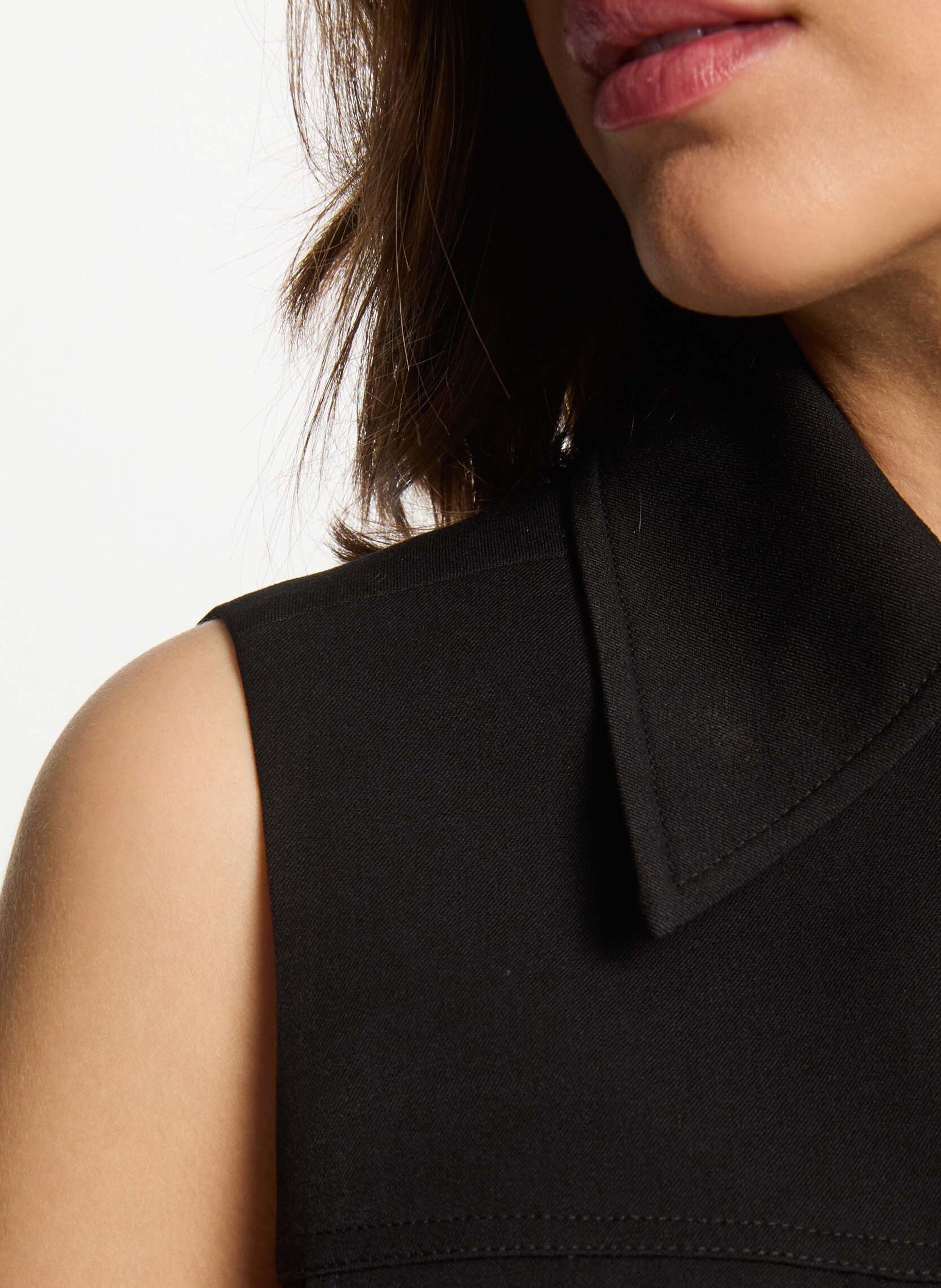 Robe courte cintrée ceinturée MORGAN Noir