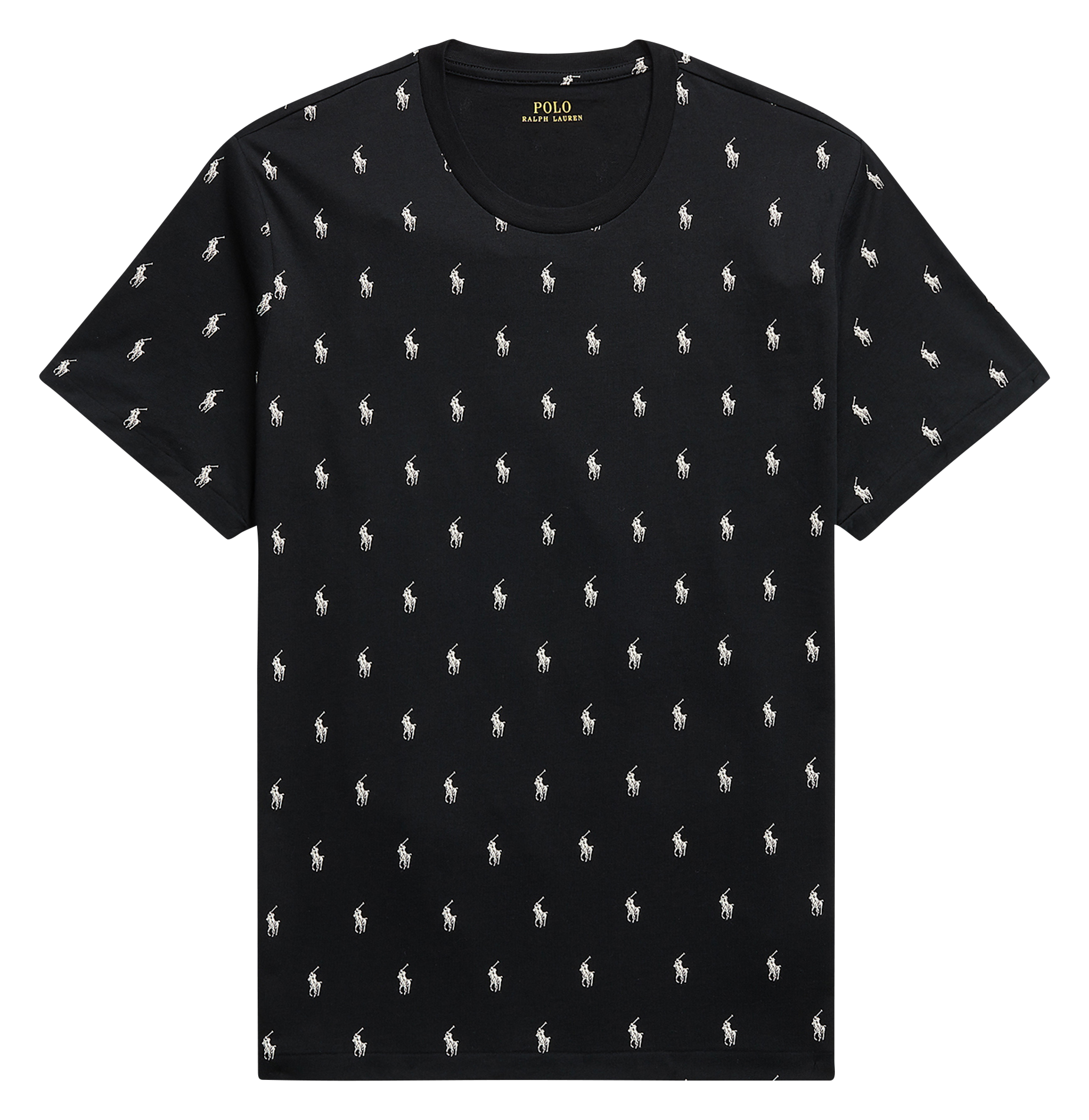 Tee-shirt col rond en coton POLO RALPH LAUREN Noir