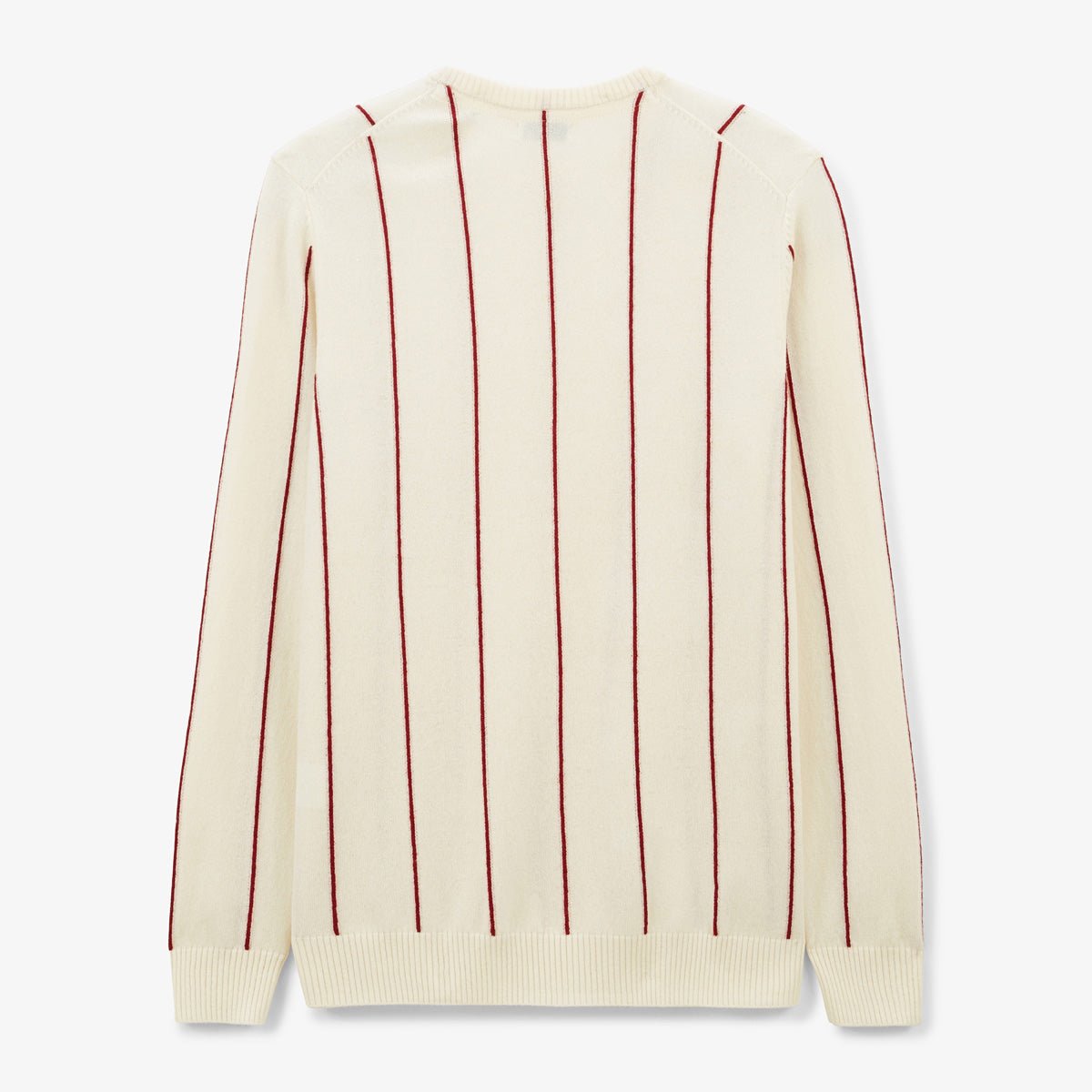 Rib-knit straight sweater SERGE BLANCO White