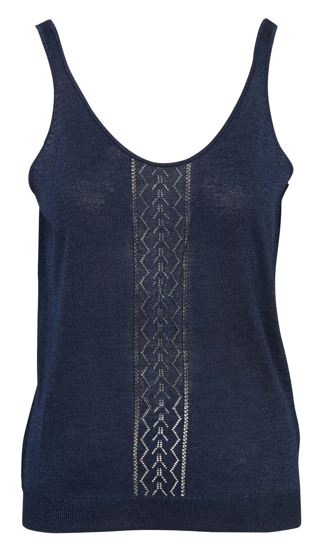 Fluid plain sequined tank top SUD EXPRESS Blue