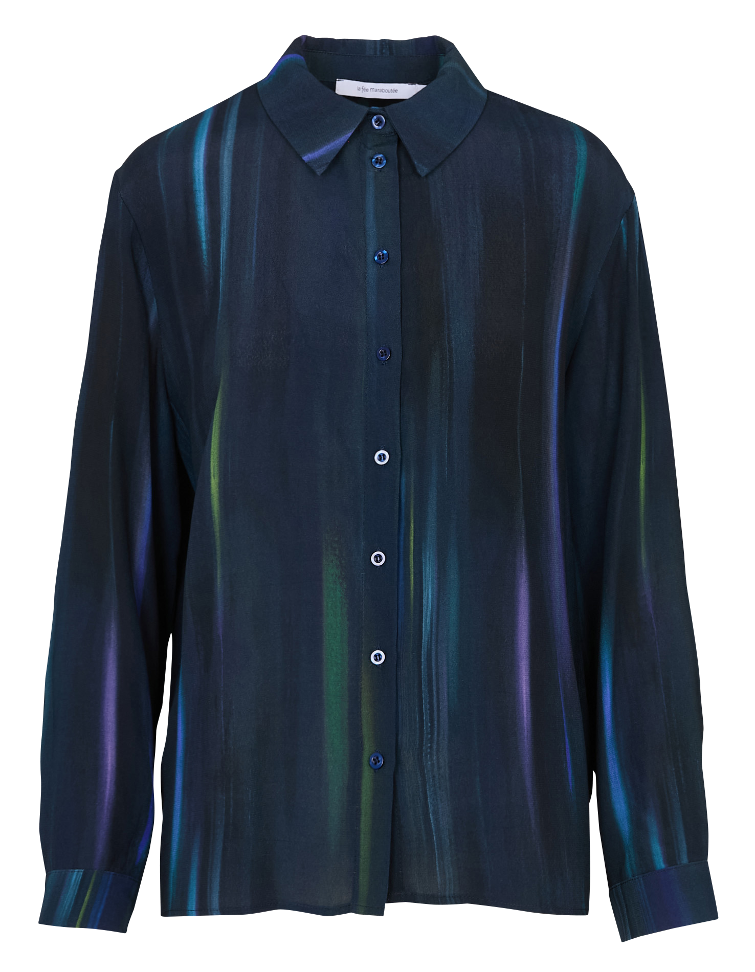 Chemise oversize imprimée LA FEE MARABOUTEE Bleu