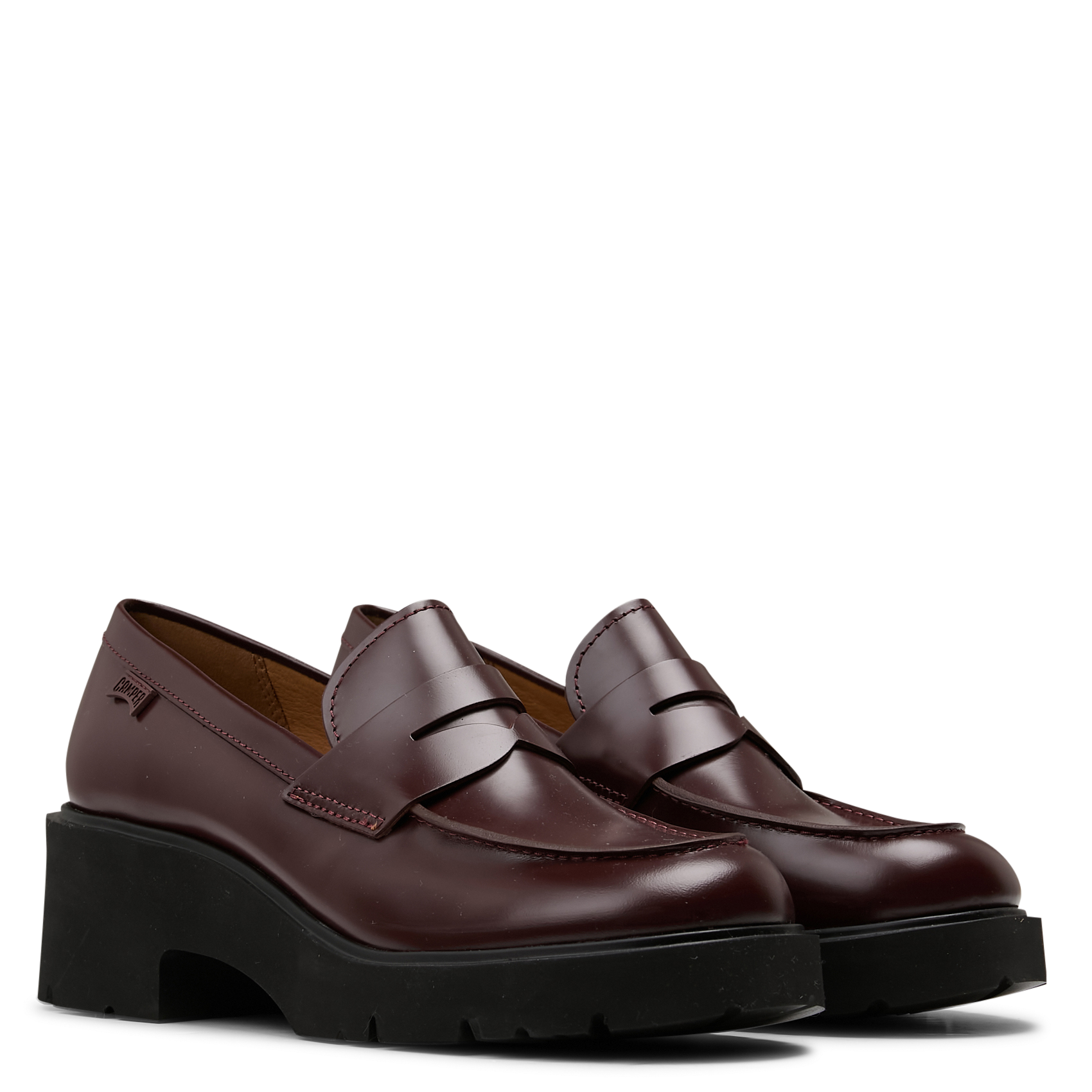 Mocassins en cuir CAMPER Rouge