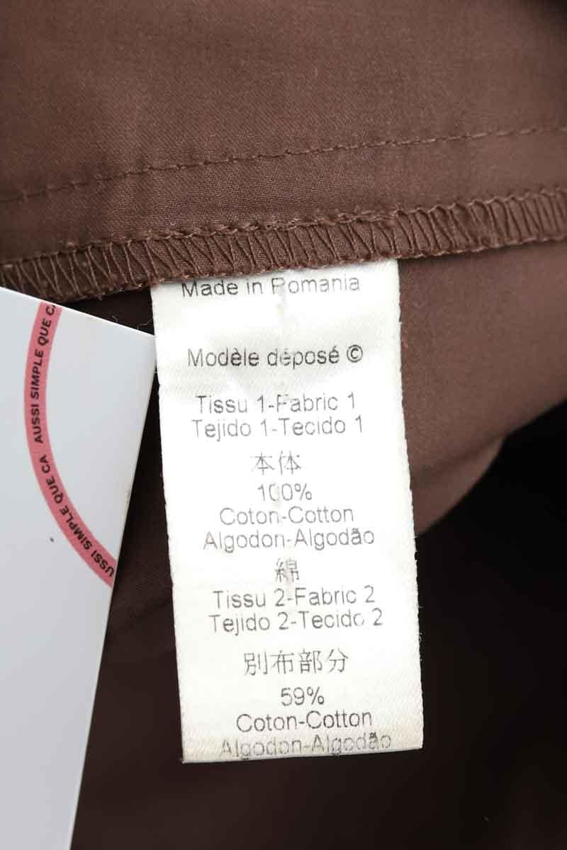 Slim-fit cotton cargo pants KENZO - SECONDE MAIN Brown