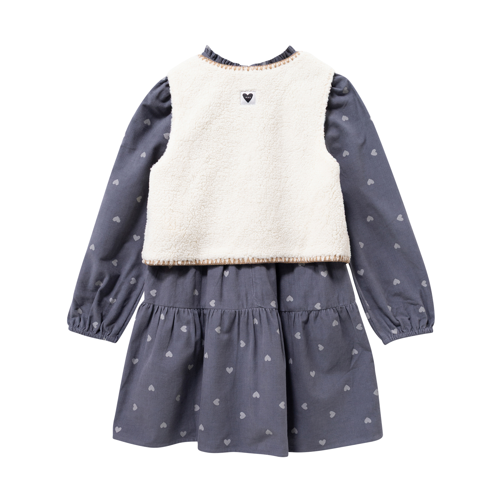 Flared 2-in-1 cotton dress IKKS JUNIOR Blue