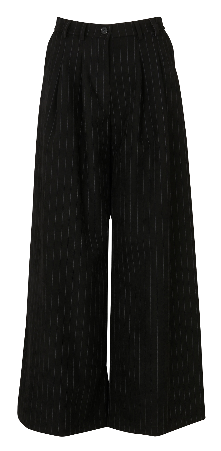 Pantalon palazzo à rayures PLEASE Noir