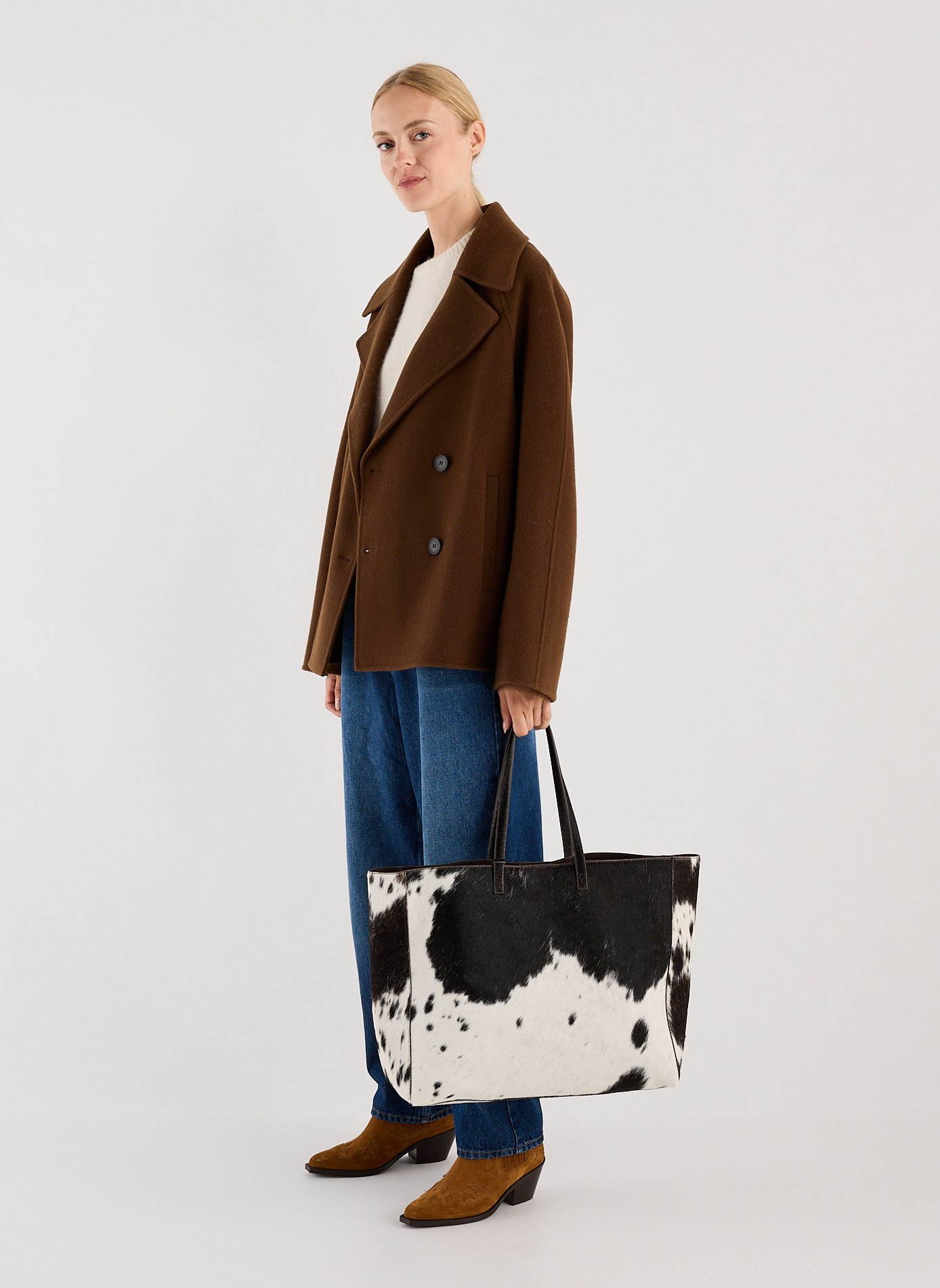 Oversize Caban aus Wollmischung SAISON 1865 Braun