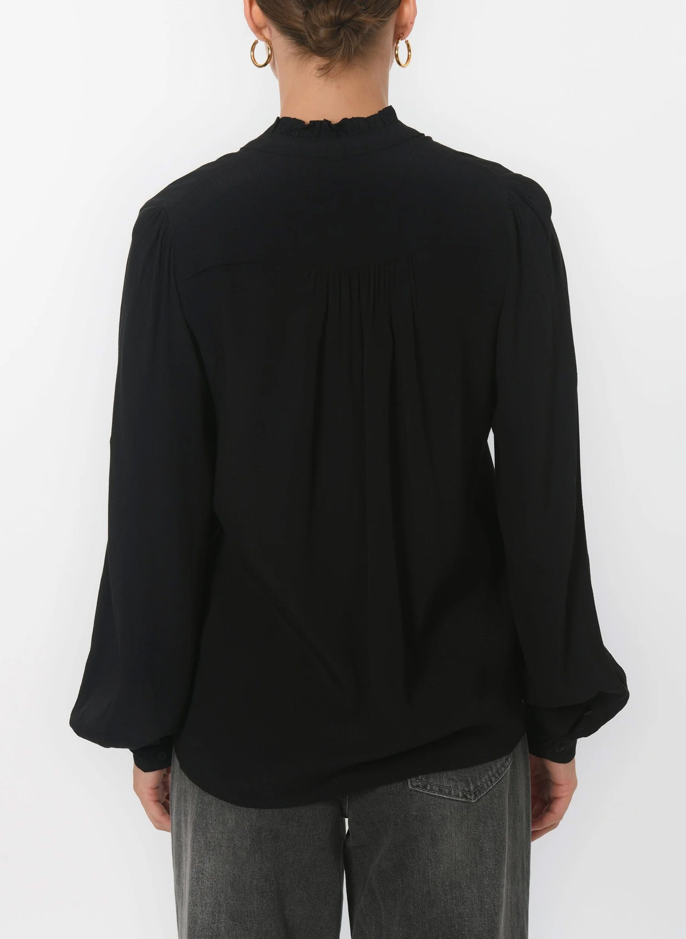 Blouse met strikkraag KOOKAI Zwart