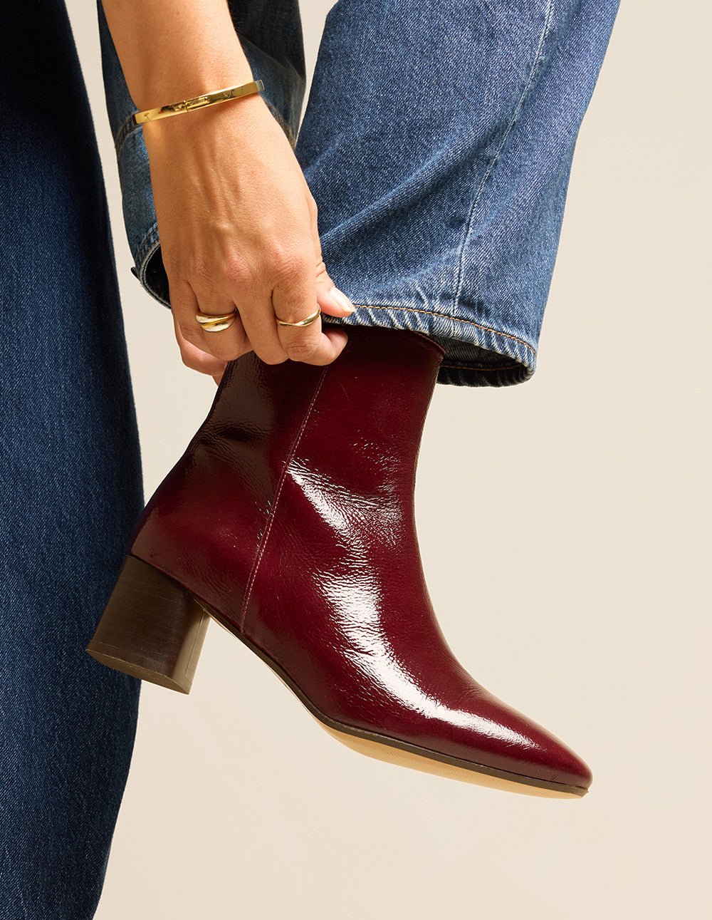 Ankle boots with heel ODAJE EX. M.MOUSTACHE Red