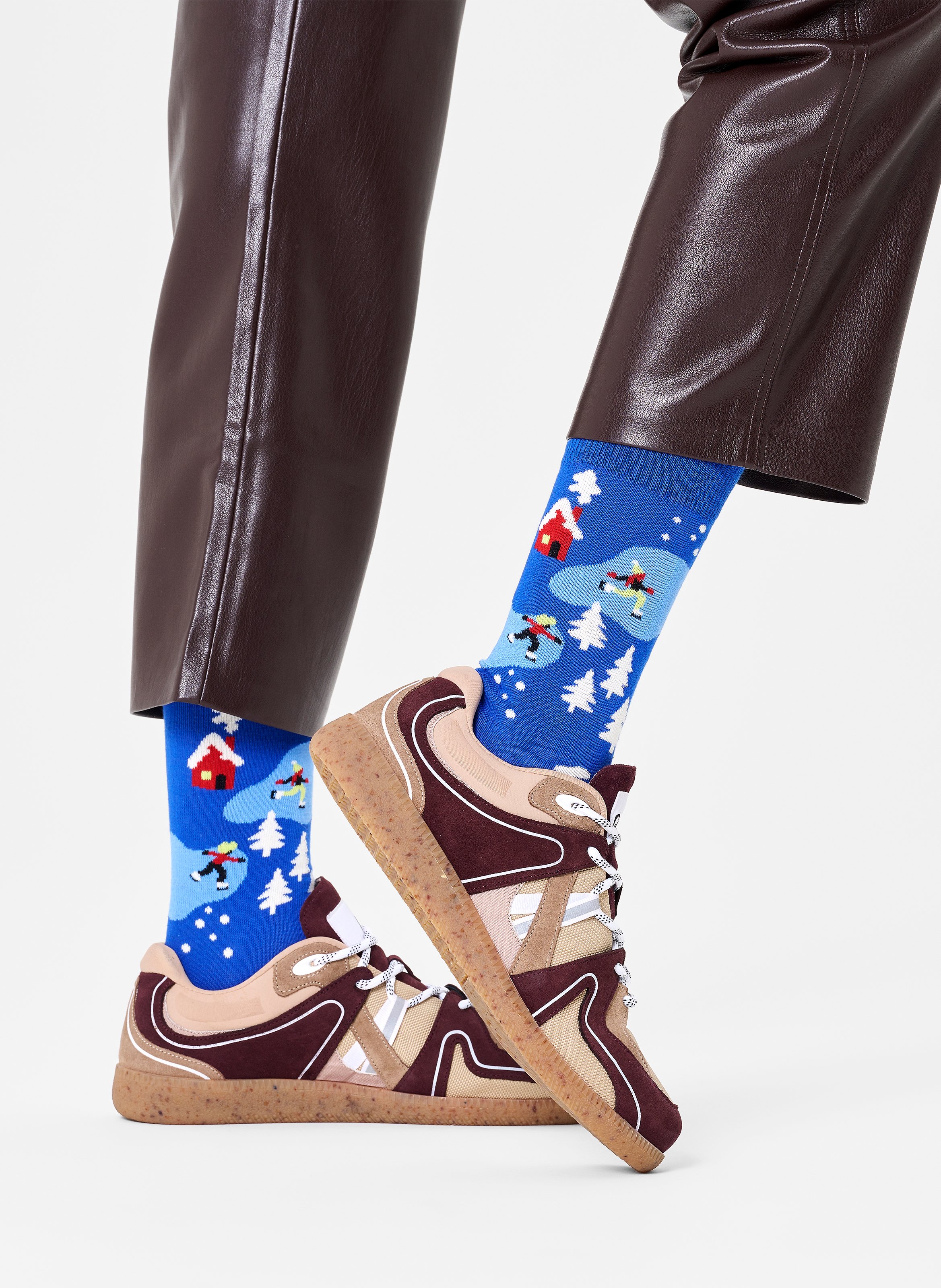 Socken aus Baumwoll-Mix mit Print HAPPY SOCKS Blau